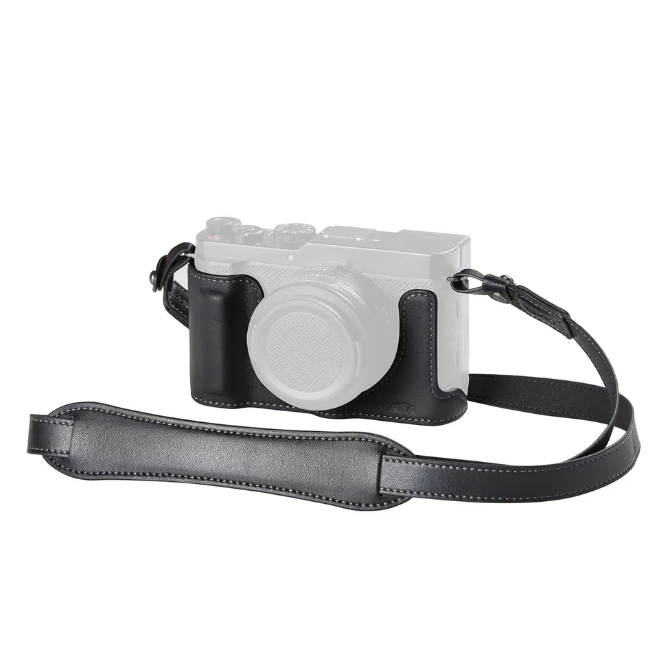 smallrig-6274-leder-halbtasche-f-r-panasonic-lumix-l10-mit-schultergurt-schwarz image 1