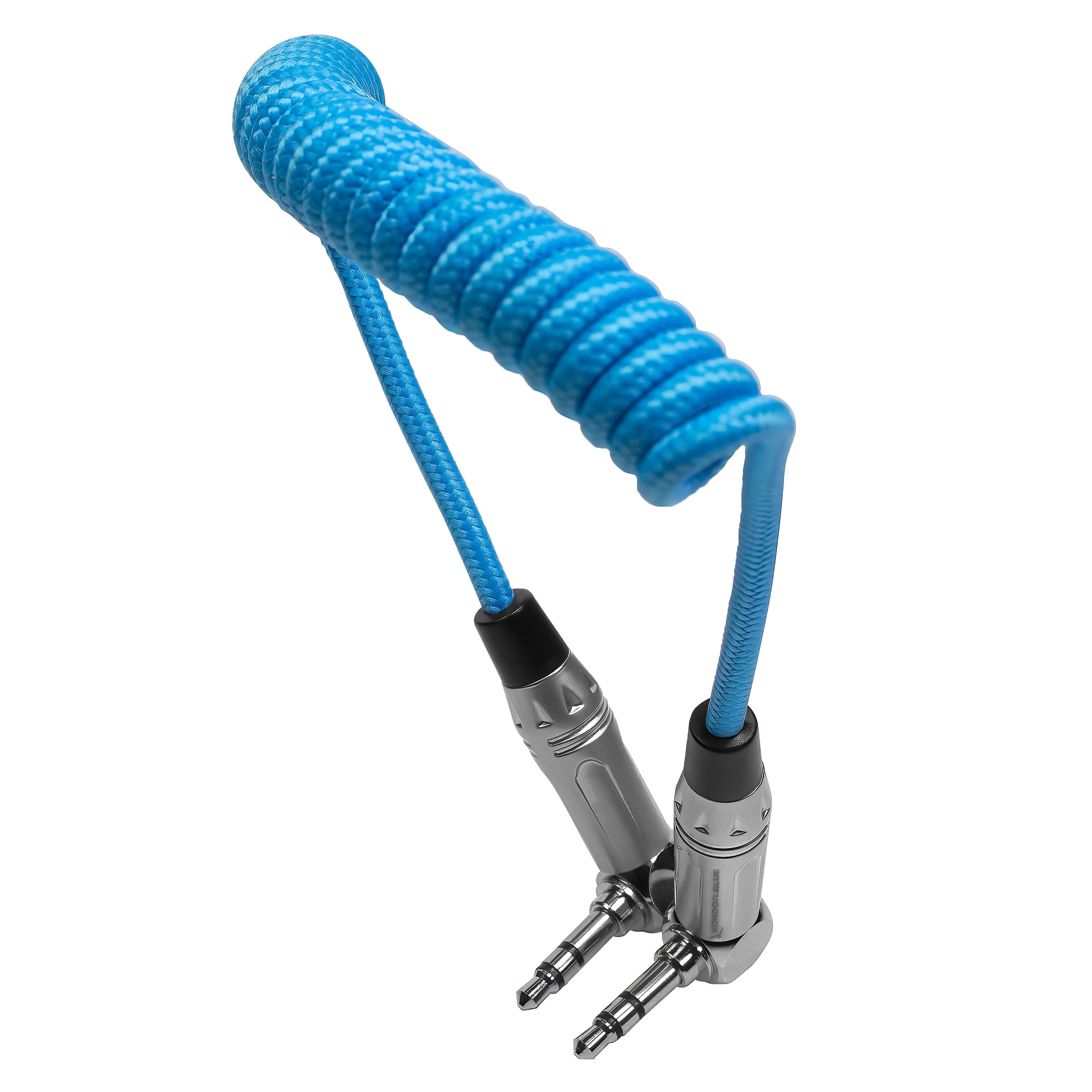 kondor-blue-spiralkabel-3-5mm-trs-stereo-gewinkelt-30-60cm image 3