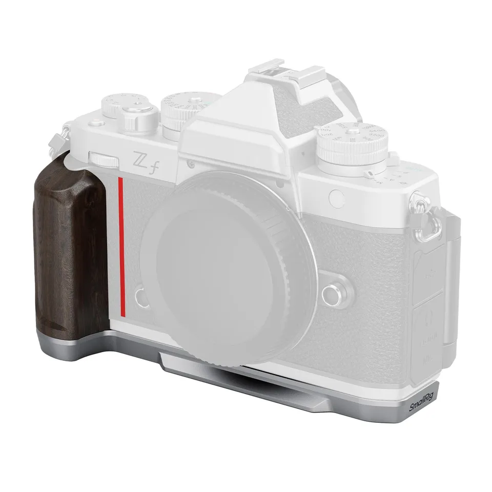 smallrig-holzgriff-in-l-form-5707-f-r-nikon-z-f-mit-arca-swiss-platte-silber image 1