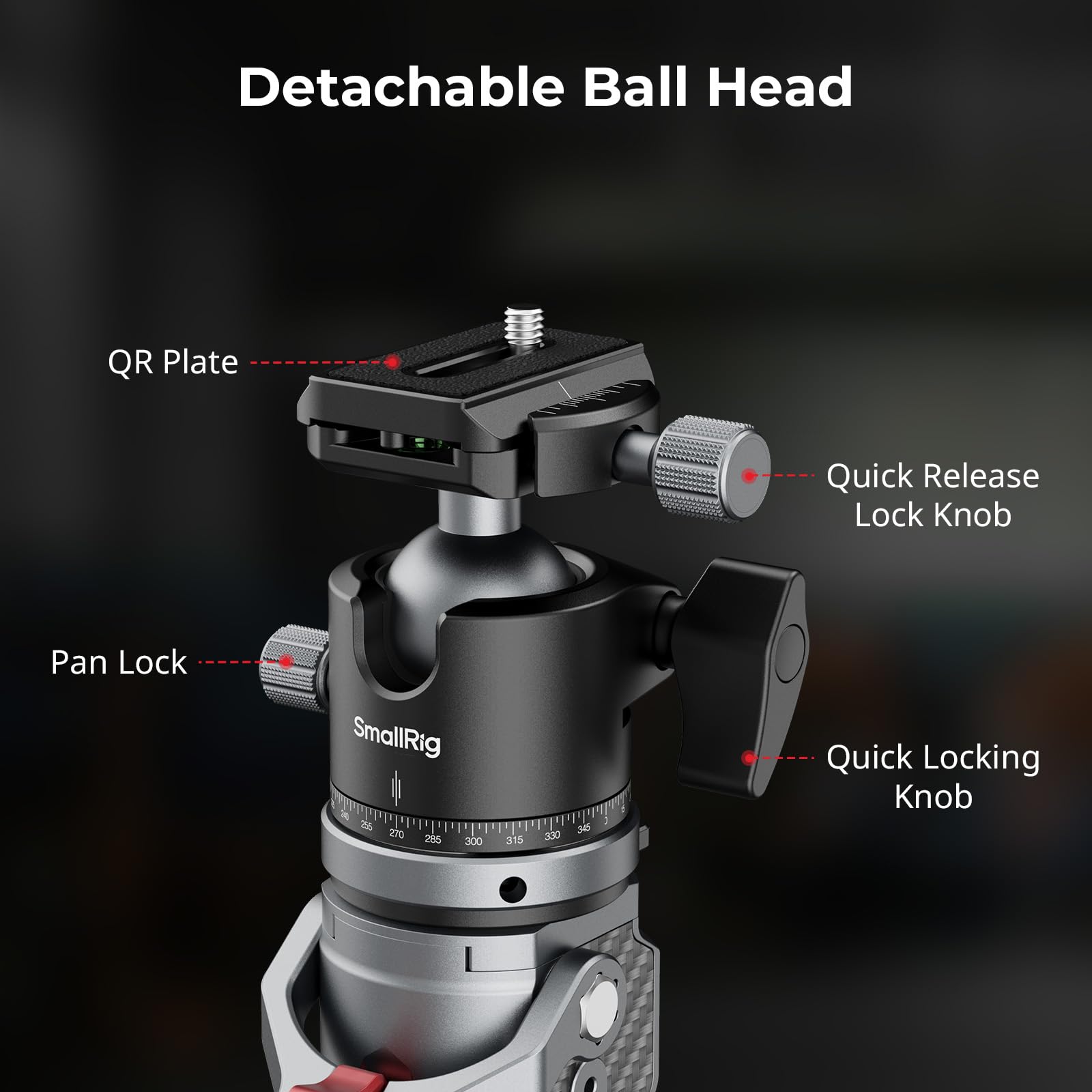 smallrig-5564-carbon-einbeinstativ-166-5-cm-mit-kugelkopf-5-kg-traglast image 3