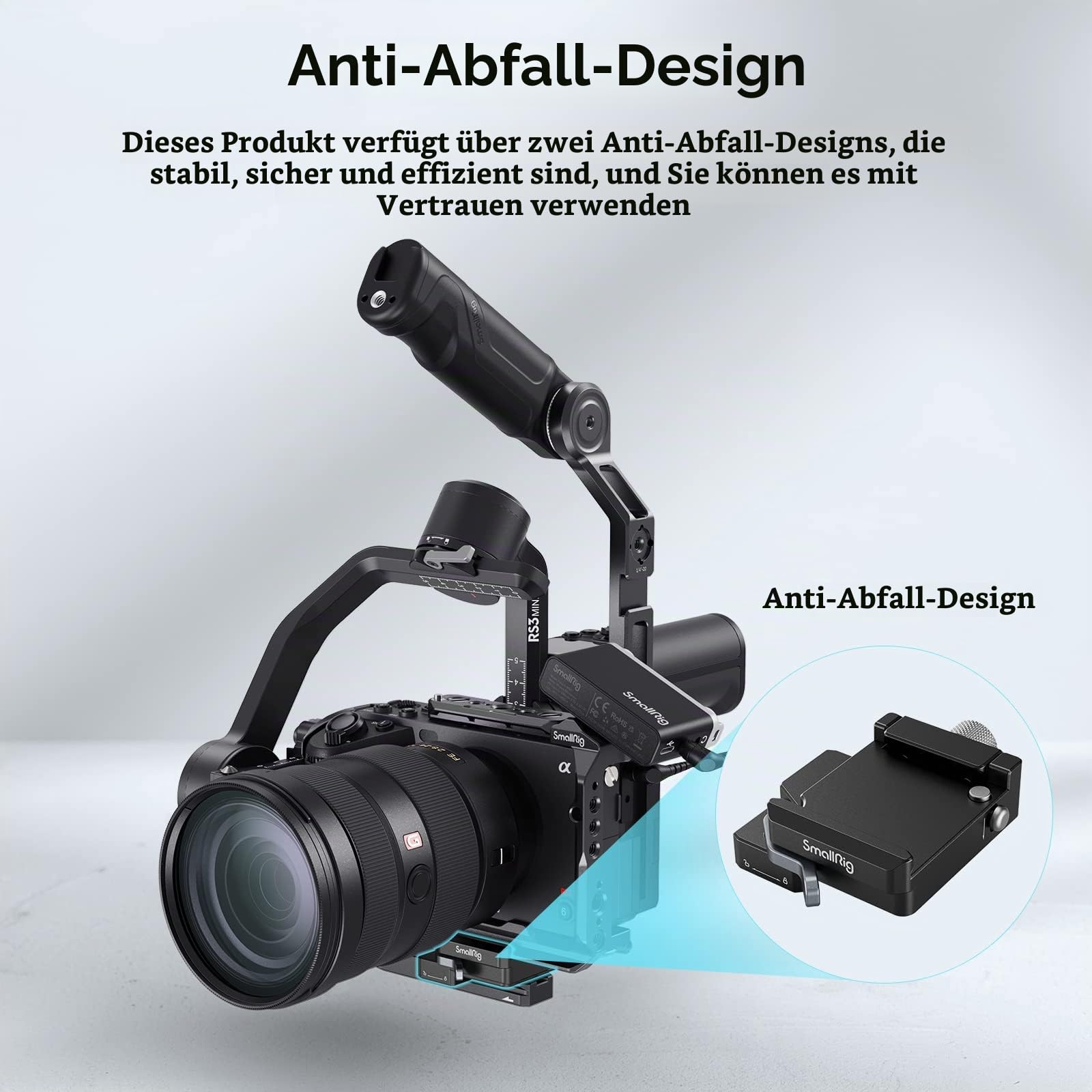 smallrig-4195-schnellspannklemme-mount-clamp-f-r-dji-rs-3-mini-mit-arca-aufnahme image 5