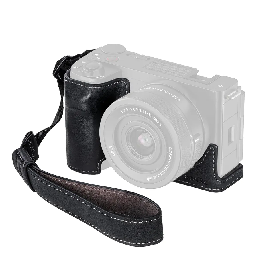 smallrig-kamera-ledertasche-4777-f-r-sony-zv-e10-ii-schwarz-mit-handschlaufe image 1