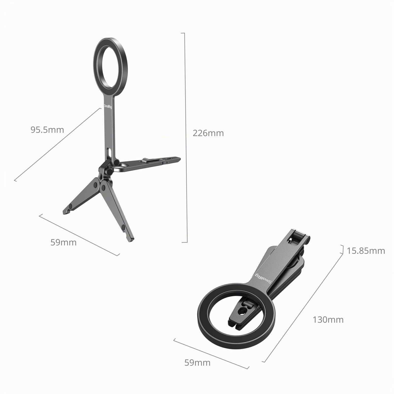 smallrig-5649-dual-magnet-handy-stativ-mini-tripod-f-r-magsafe-270 image 2
