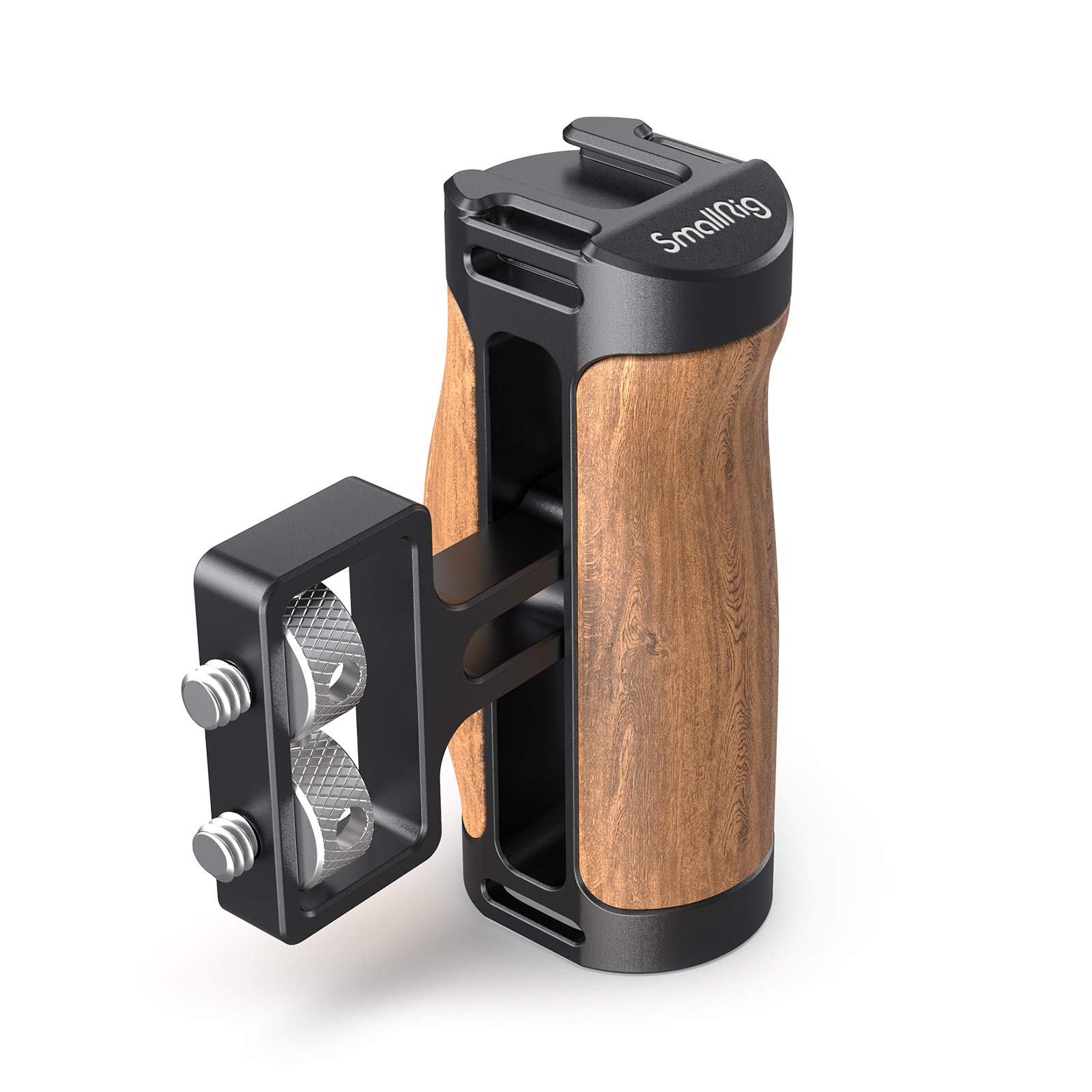 smallrig-2913-wooden-mini-seitengriff-mit-1-4-20-schrauben-und-palisandergriff image 1