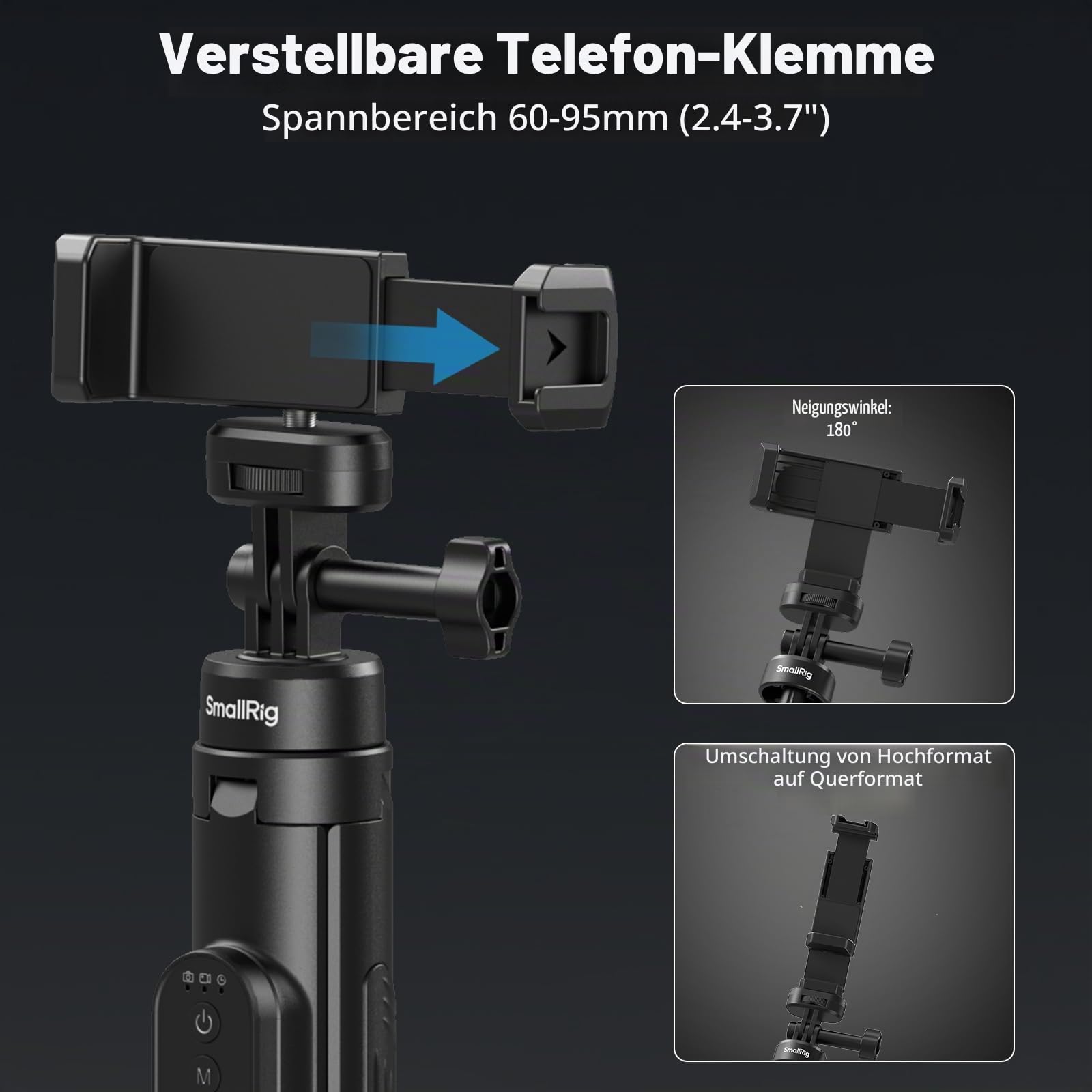 smallrig-5464-selfie-stick-stativ-150-cm-mit-fernbedienung image 8