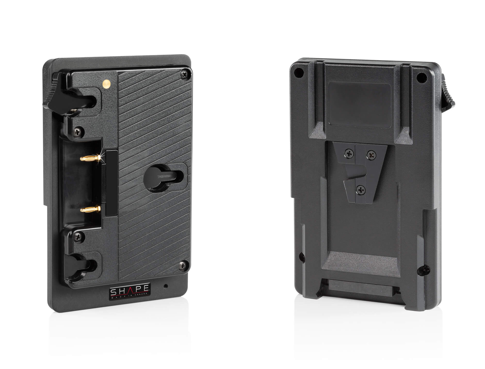 shape-gold-mount-auf-v-mount-regulated-battery-converter-akku-adapterplatte image 1