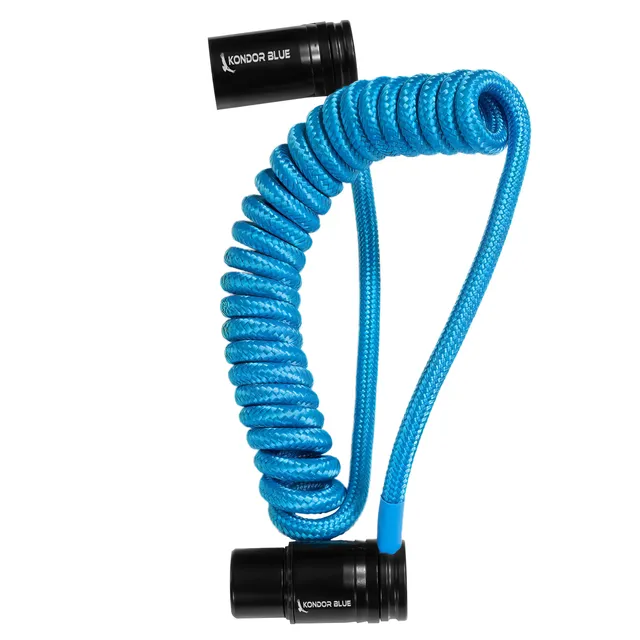 kondor-blue-12-24-zoll-coiled-low-profile-right-angle-xlr-kabel image 1