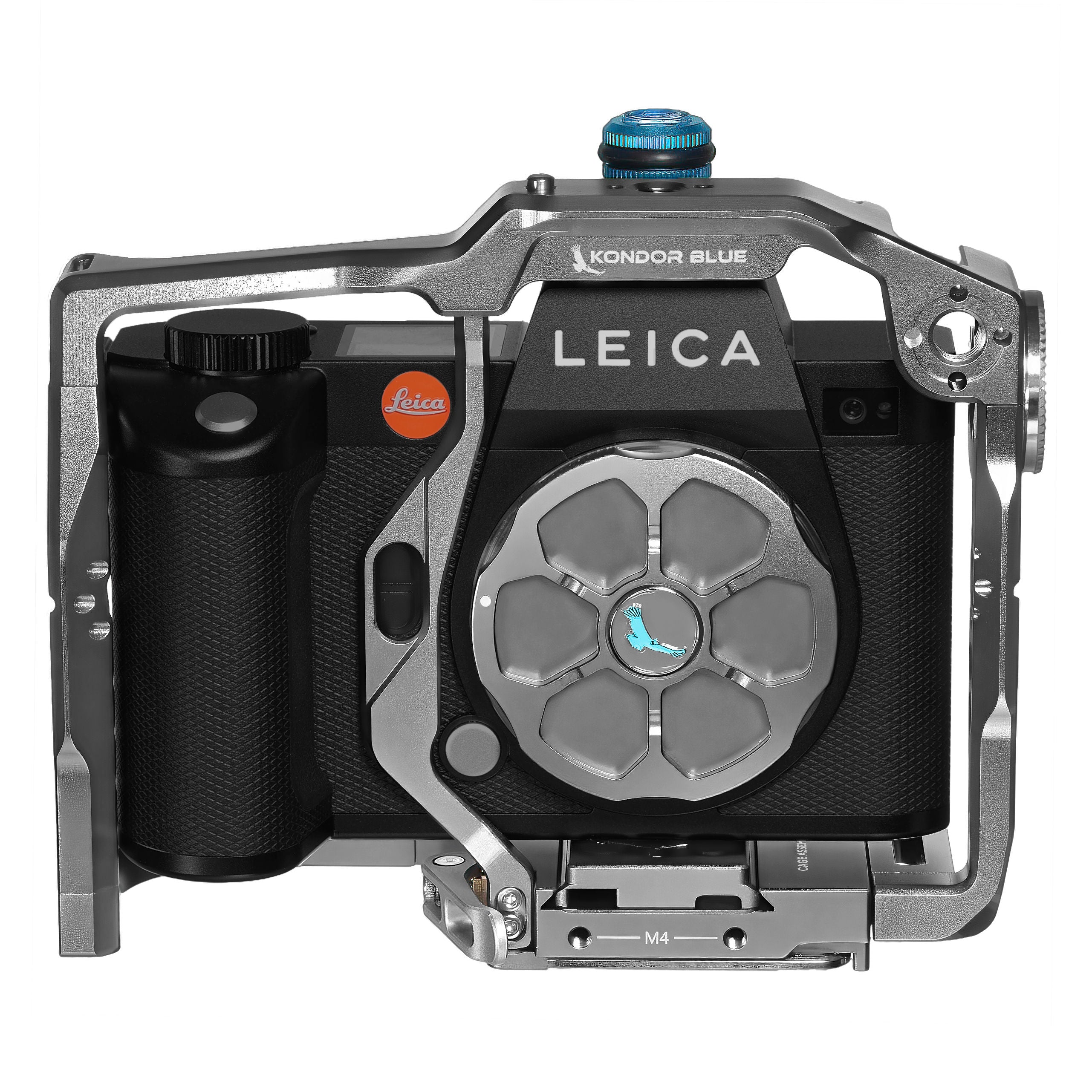kondor-blue-leica-sl2s-sl2-sl-full-cage-mit-arca-qr-und-nato-schienen image 6