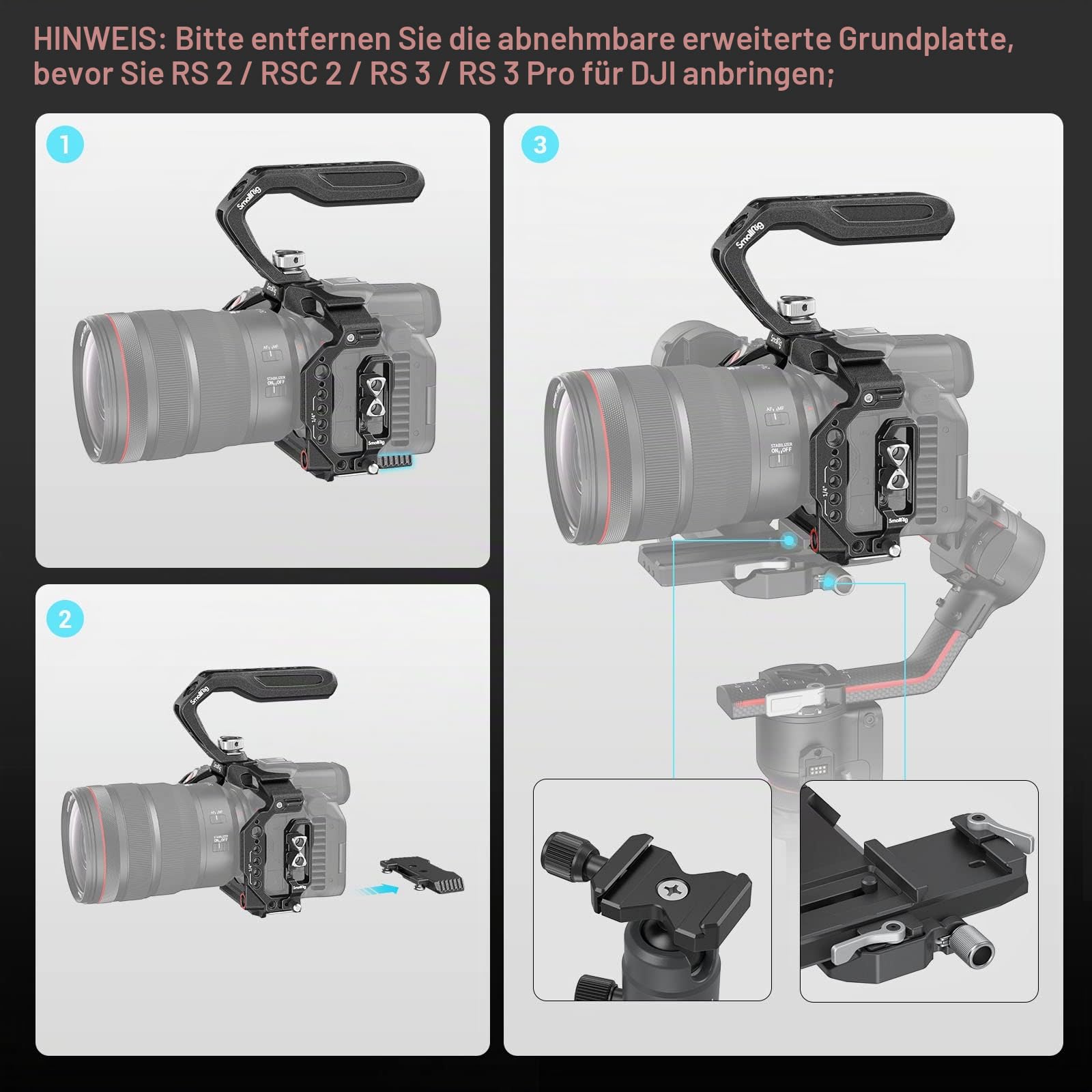 smallrig-3891-handheld-cage-kit-f-r-canon-eos-r5-c-mit-top-griff-und-kabelklemme image 6
