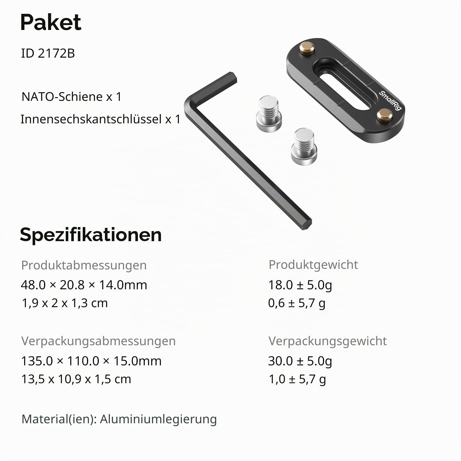 smallrig-nato-rail-mini-quick-release-2172b image 6