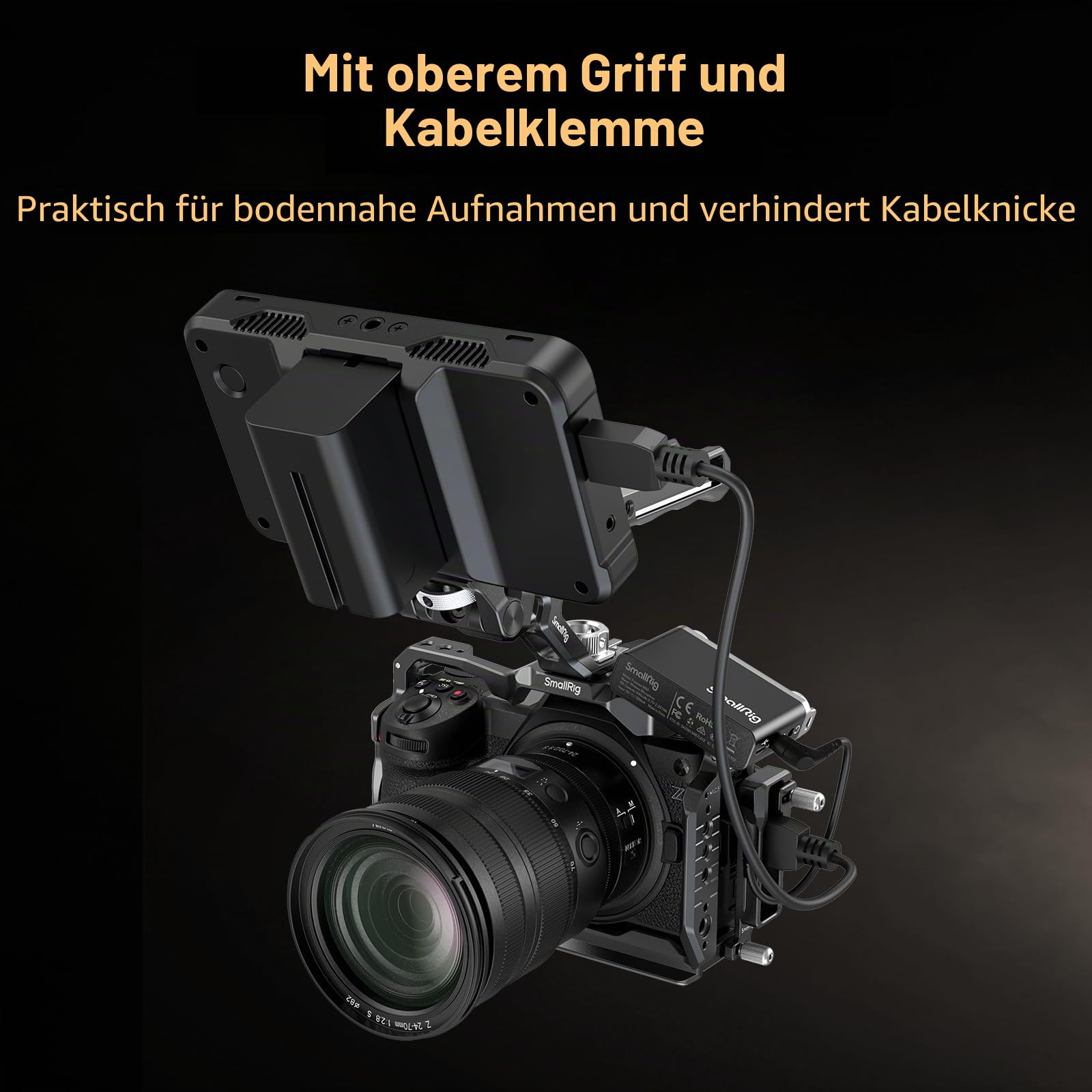 smallrig-4520-z6-iii-camera-cage-kit-f-r-nikon-z6-iii-mit-top-griff-und-kabelkle image 5