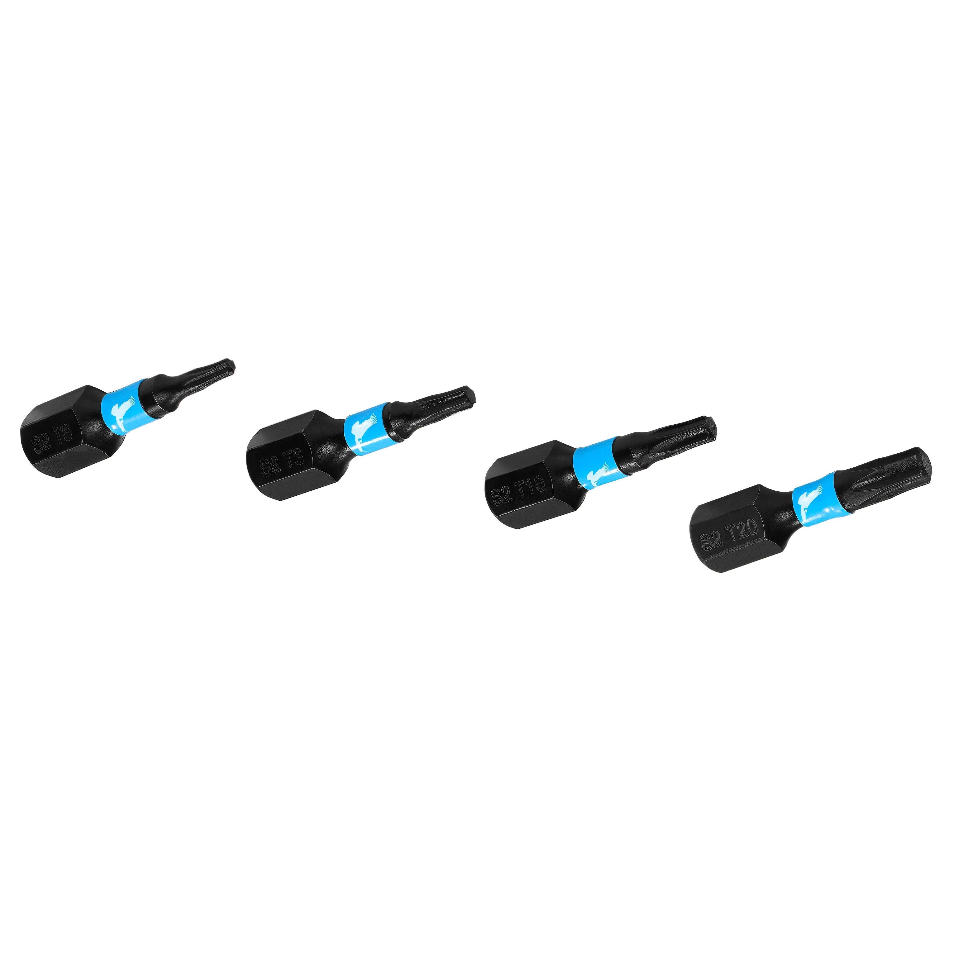 kondor-blue-torx-bit-pack-25mm-4er-set-t6-t8-t10-t20 image 3