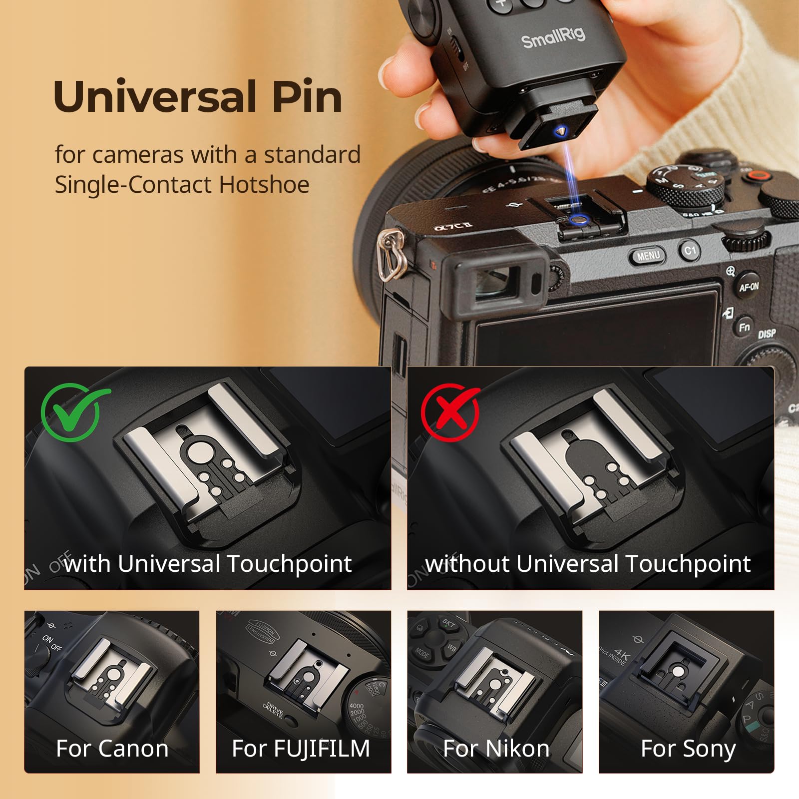 smallrig-rs-22-mini-kamerablitz-5883-gn8-bis-85-neigbar-f-r-sony-nikon-canon-fuj image 2