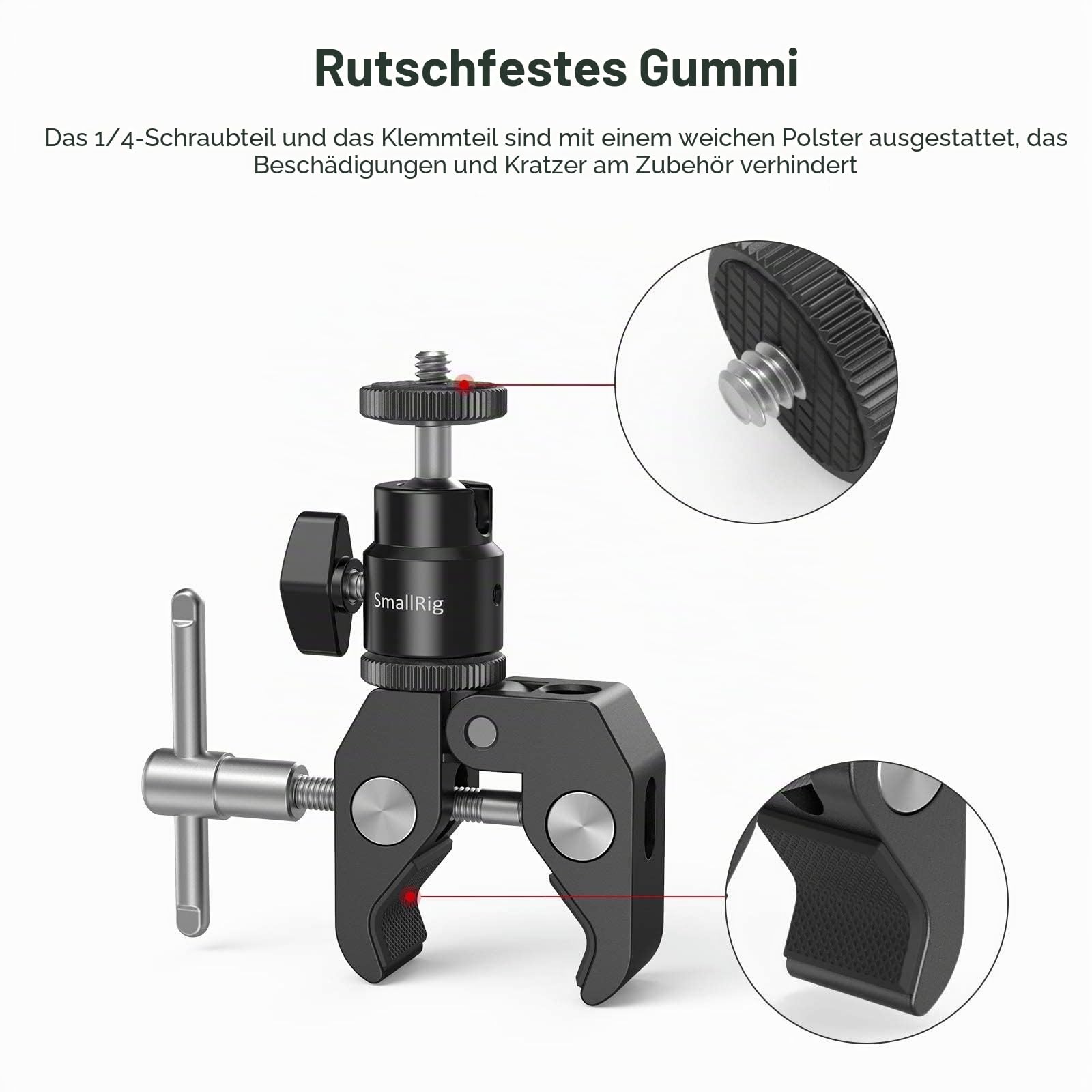 smallrig-super-clamp-mit-mini-kugelkopf-und-blitzschuh image 7