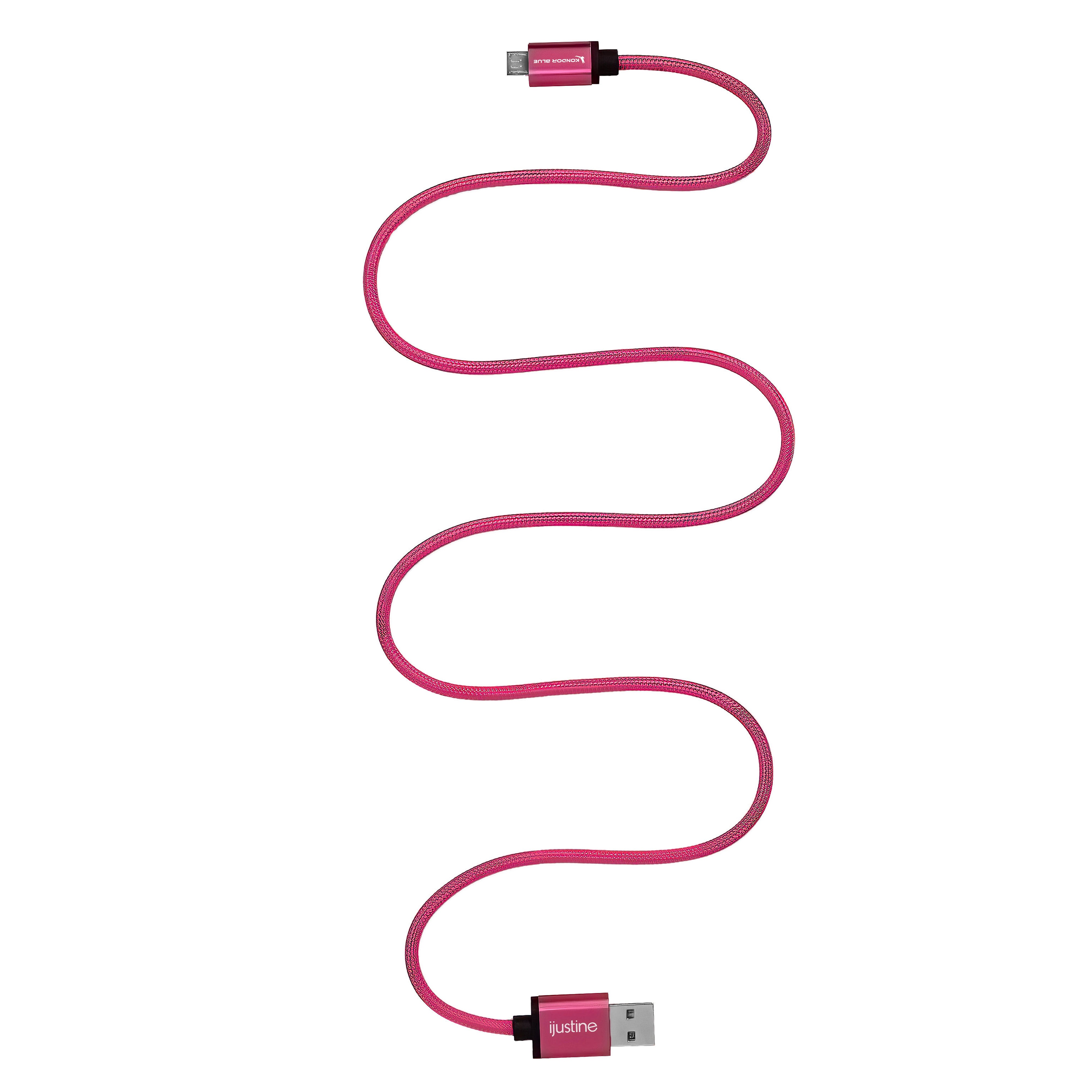 kondor-blue-ijustine-pink-usb-a-zu-micro-usb-kabel-ladekabel image 6