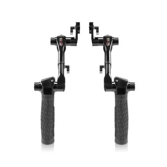 shape-teleskop-griffe-schwarz-paar-mit-arri-rosette-links-rechts image 1