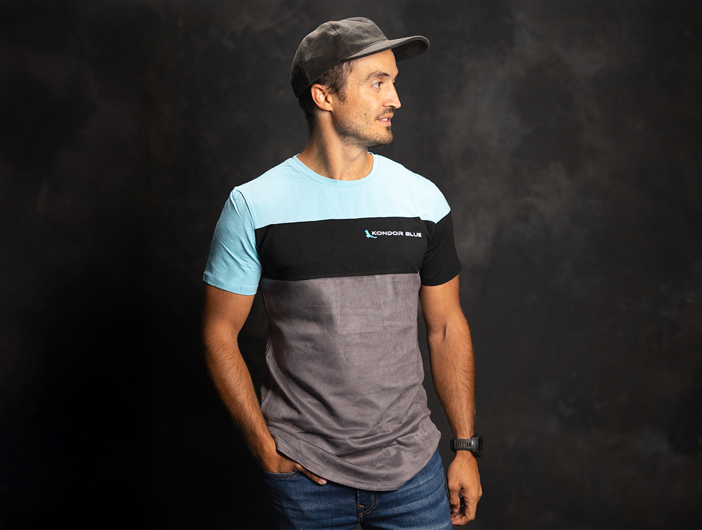 kondor-blue-premium-lens-cleaning-microfiber-t-shirt image 1