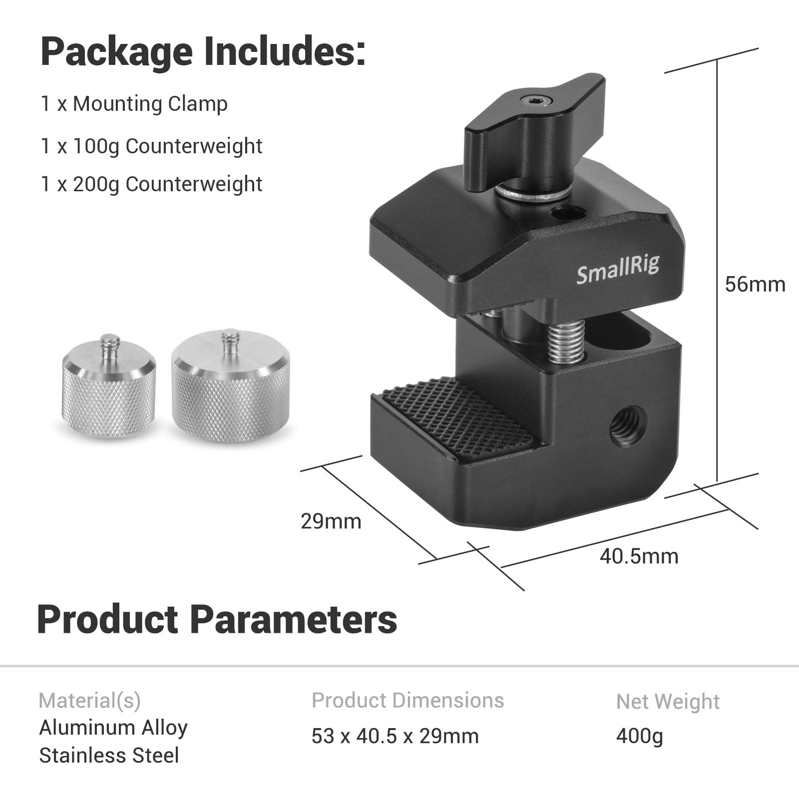 smallrig-bss2465-gegengewicht-montageklemme-mit-100g-200g-f-r-dji-ronin-s-sc-und image 7