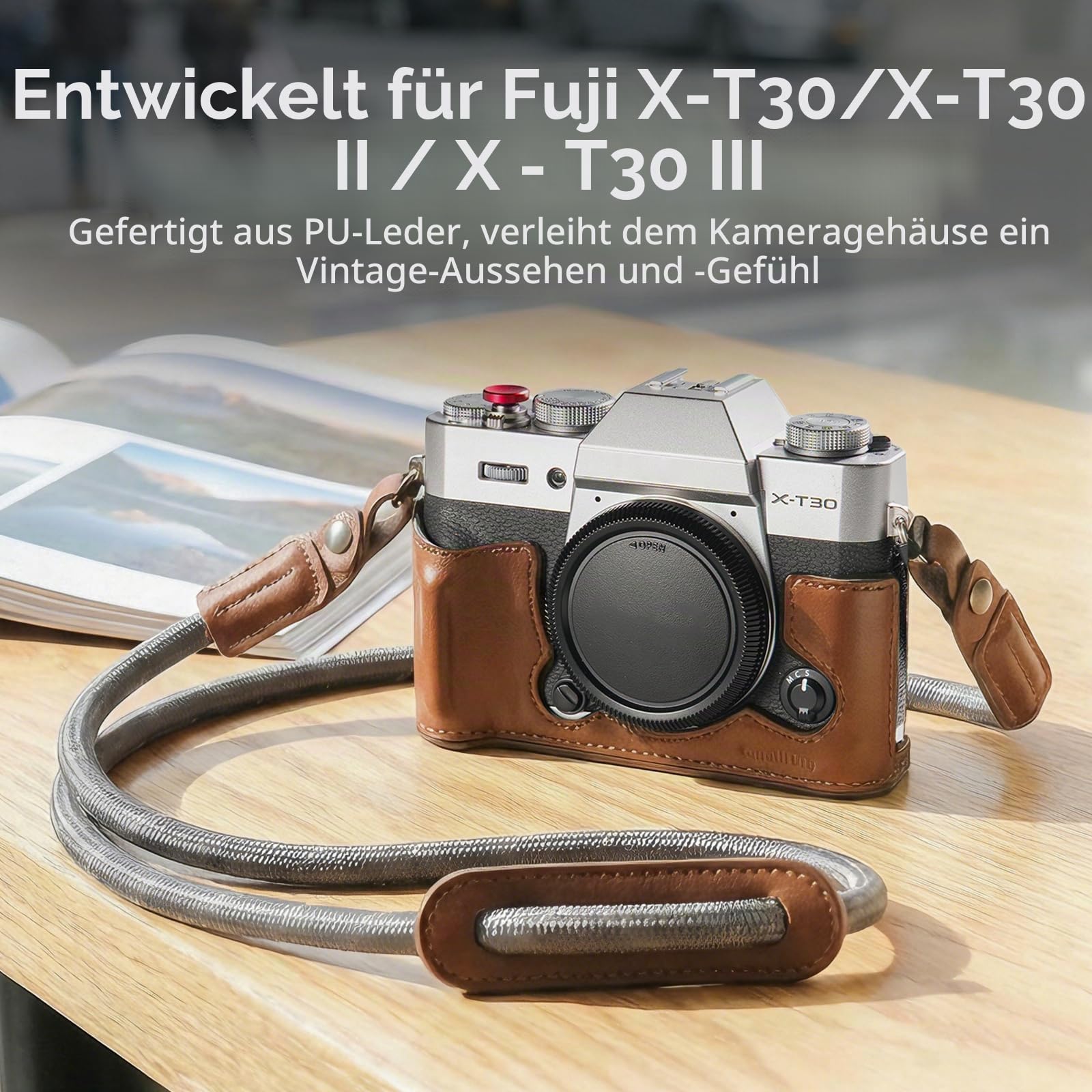 smallrig-5670-halbledertasche-braun-mit-schultergurt-f-r-fujifilm-x-t30-x-t30-ii image 2