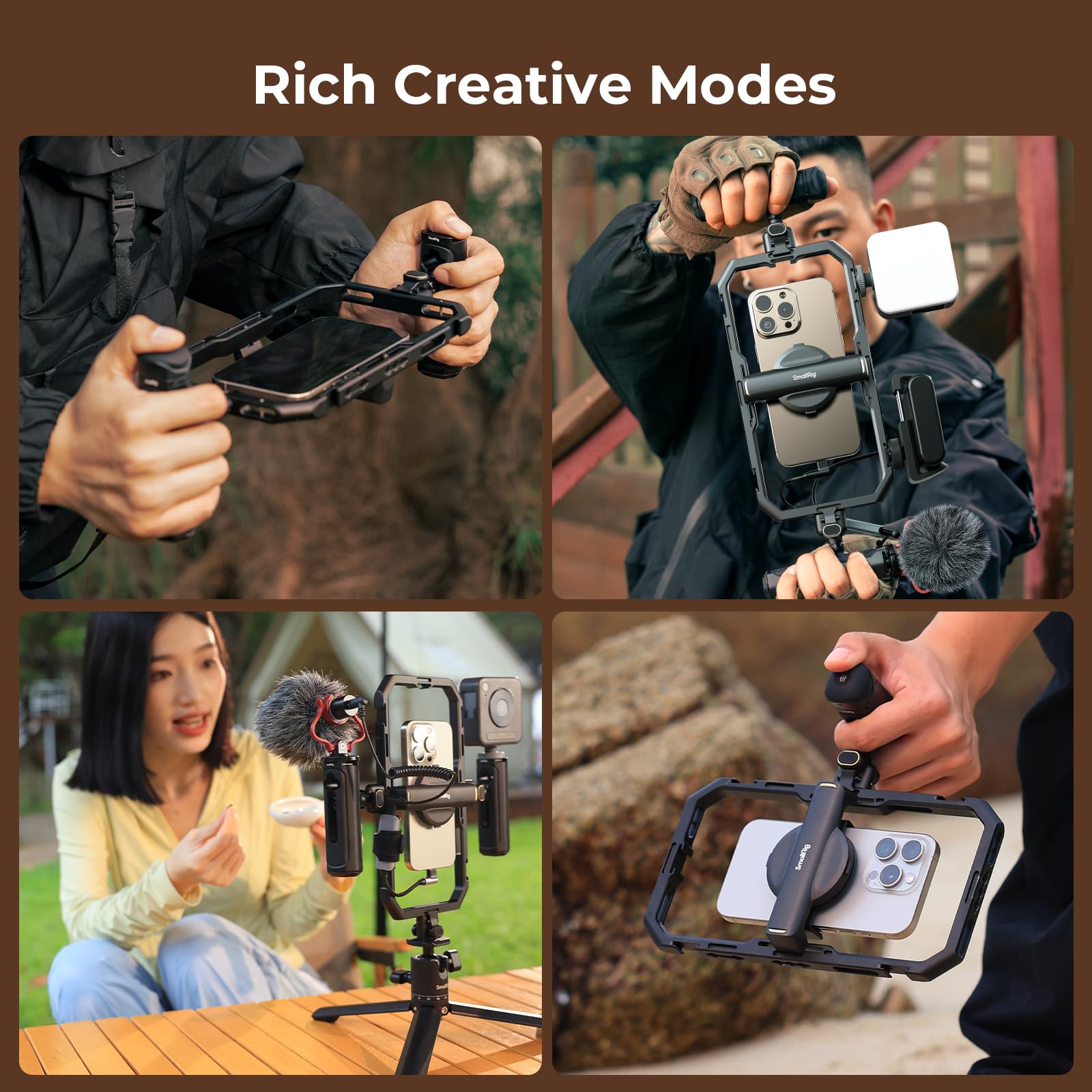 smallrig-4704-all-in-one-universal-quick-release-phone-rig-kit-pro-mit-led-mikro image 6