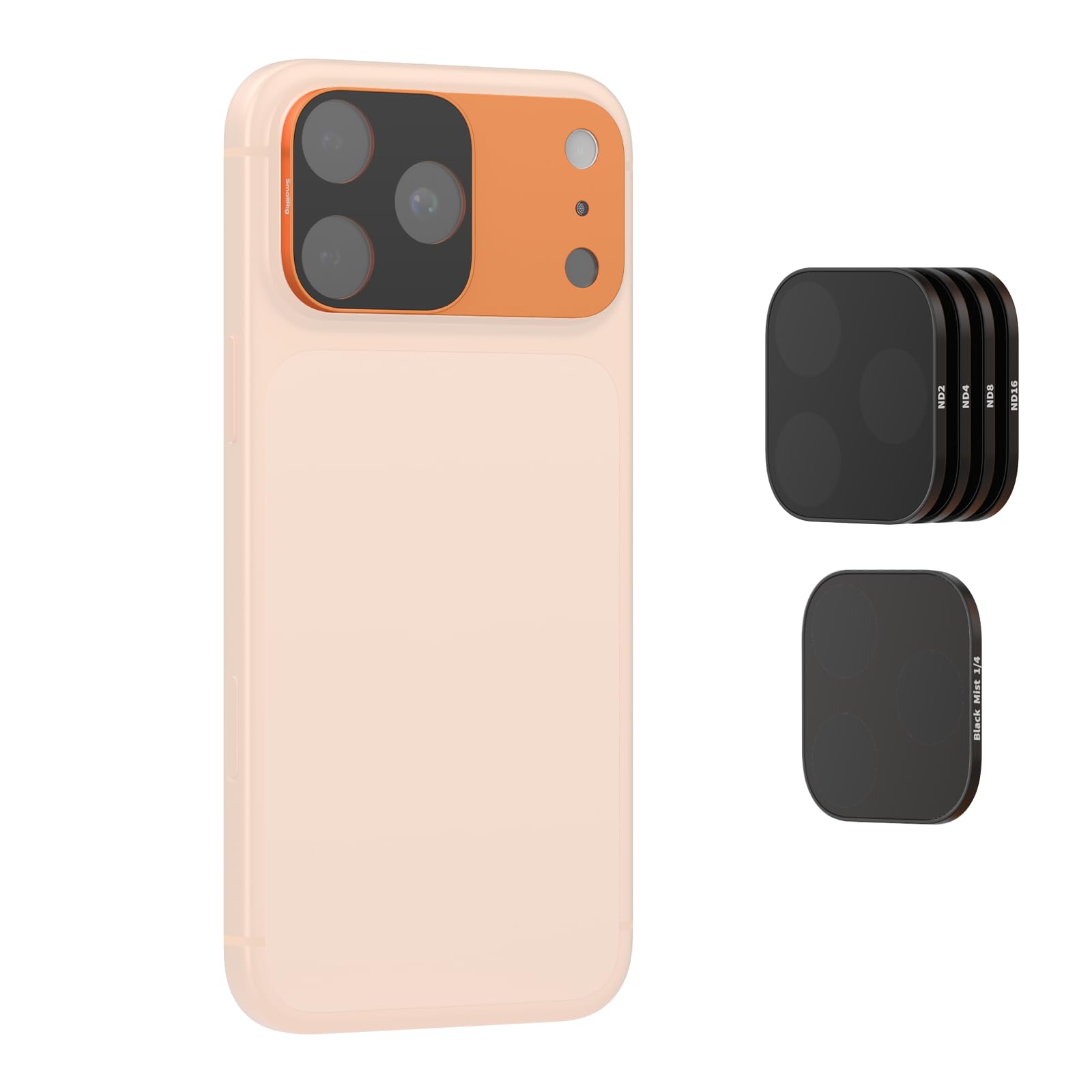 smallrig-6072-square-nd-black-mist-filter-kit-f-r-iphone-17-pro-6-teilig-orange image 1