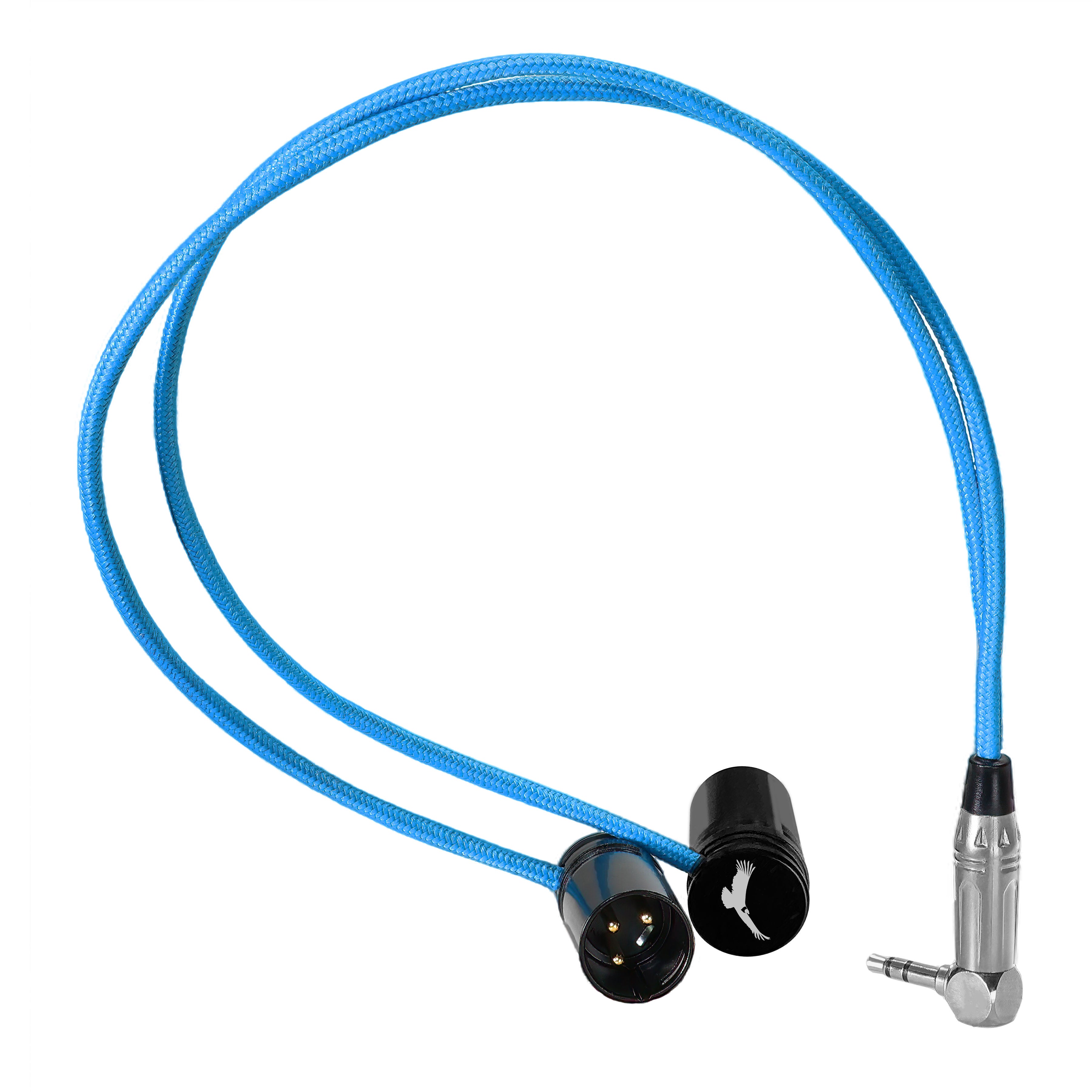 kondor-blue-16-low-profile-xlr-winkelkabel-dual-xlr-auf-stereo-3-5-mm-trs image 3