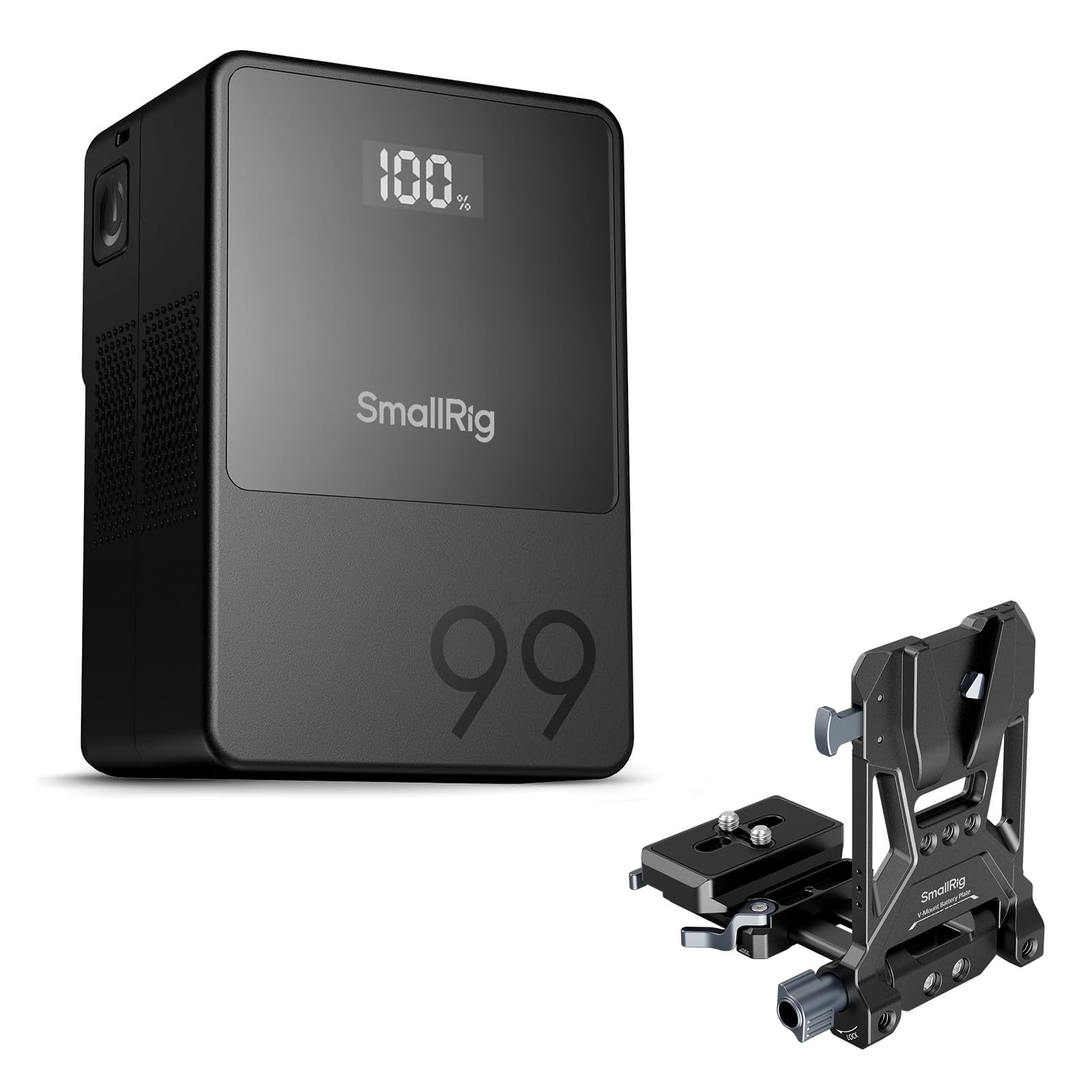 smallrig-5048-vb99-mini-v-mount-akku-99wh-set-mit-akkuplatte-4064b image 1