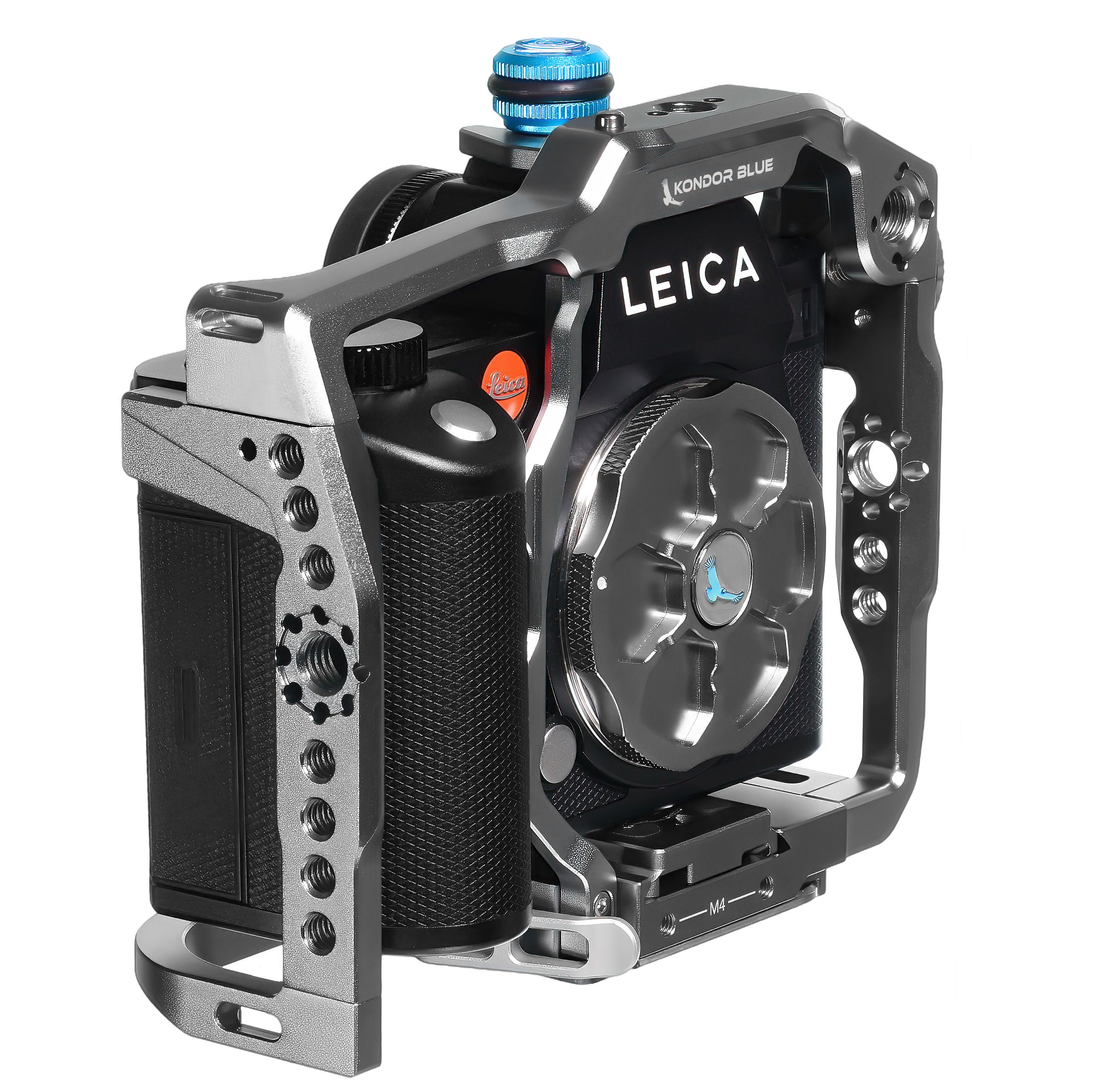 kondor-blue-leica-sl2s-sl2-sl-full-cage-mit-arca-qr-und-nato-schienen image 7