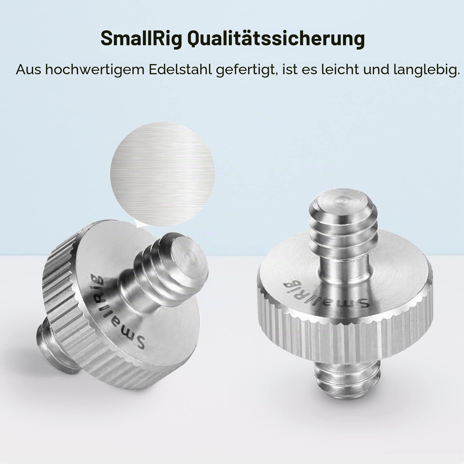 smallrig-828-1-4-schraubadapter-m-nnlich-m-nnlich-edelstahl-2-st-ck image 2