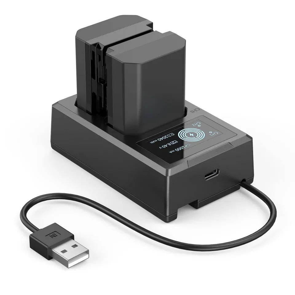 smallrig-np-fz100-akku-set-2x-2040mah-lcd-dual-ladeger-t-f-r-sony-3824b image 1