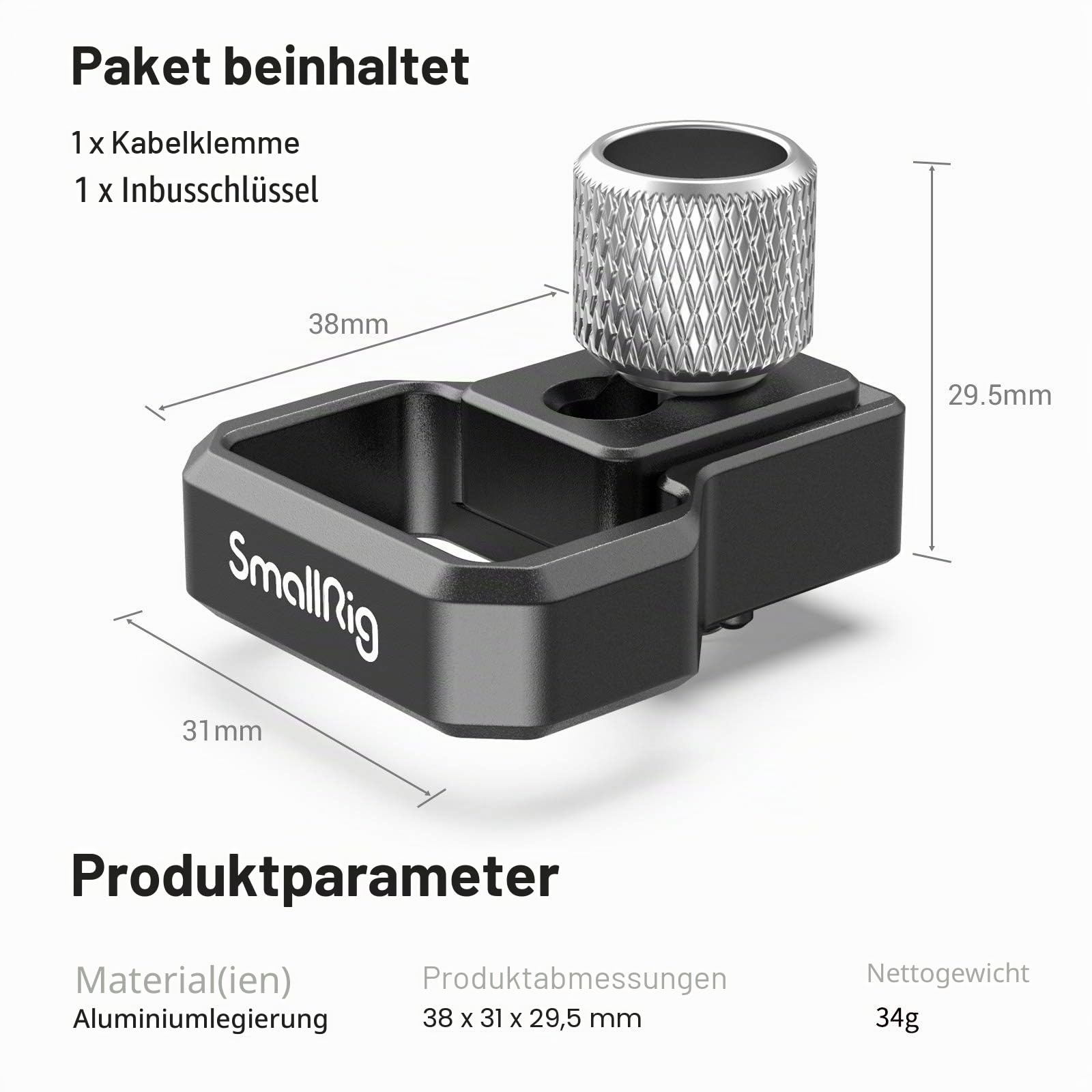 smallrig-3000-hdmi-kabelklemme-f-r-sony-alpha-7-v-7-iv-7r-v-7s-iii-cage-2999 image 7