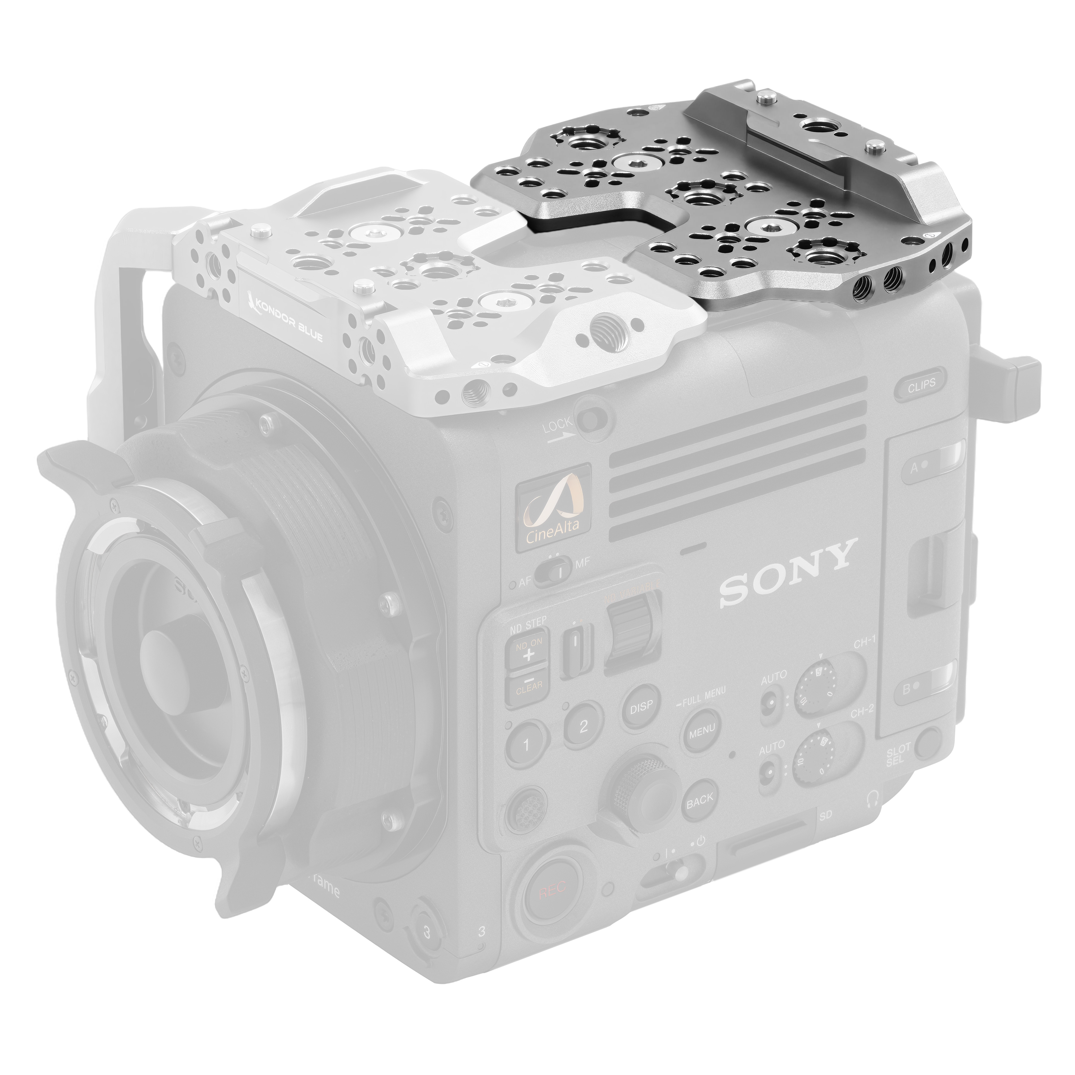 kondor-blue-sony-burano-cage-half-top-plate-space-gray-raven-black image 1