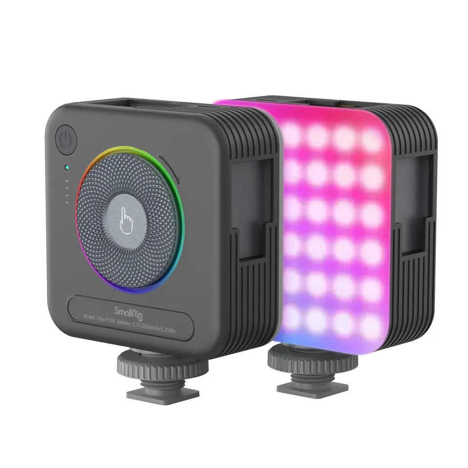 smallrig-vibe-p108-rgb-videoleuchte-2700k-6500k-mit-2500mah-akku image 1