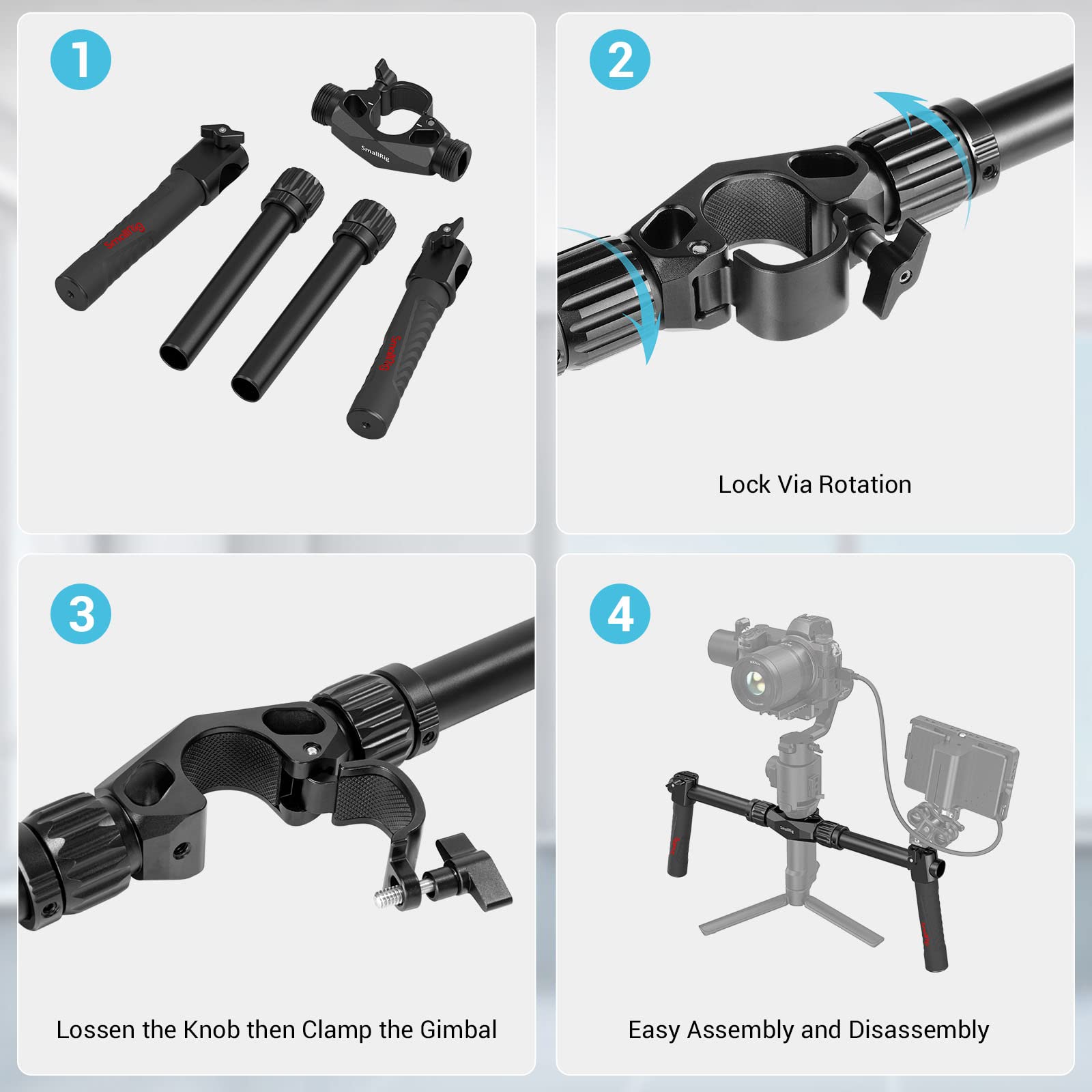 smallrig-2250-doppelgriff-f-r-dji-ronin-s-ronin-sc-470-mm-dual-handle-gimbal-gri image 5
