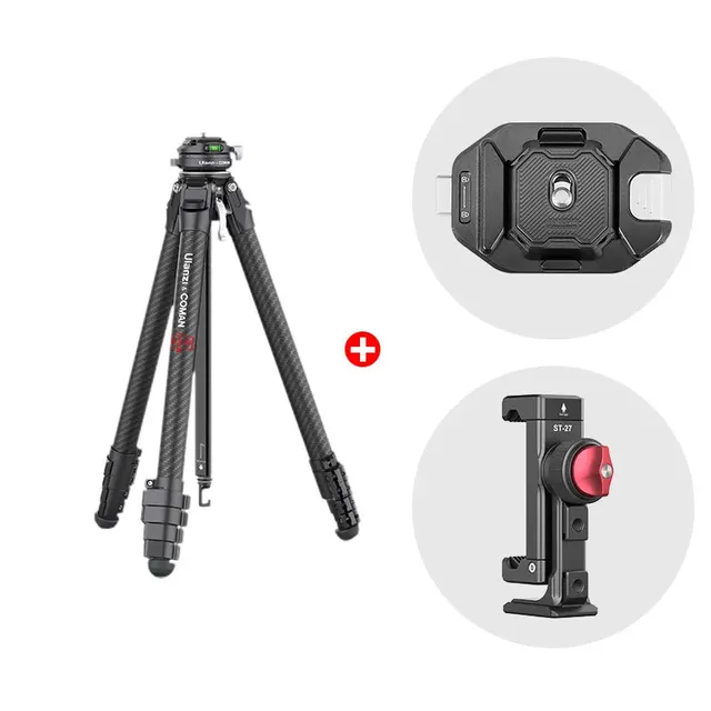 ulanzi-f38-tripod-3131-stativ-mit-rucksack-gurtclip-und-metall-handyclip image 1