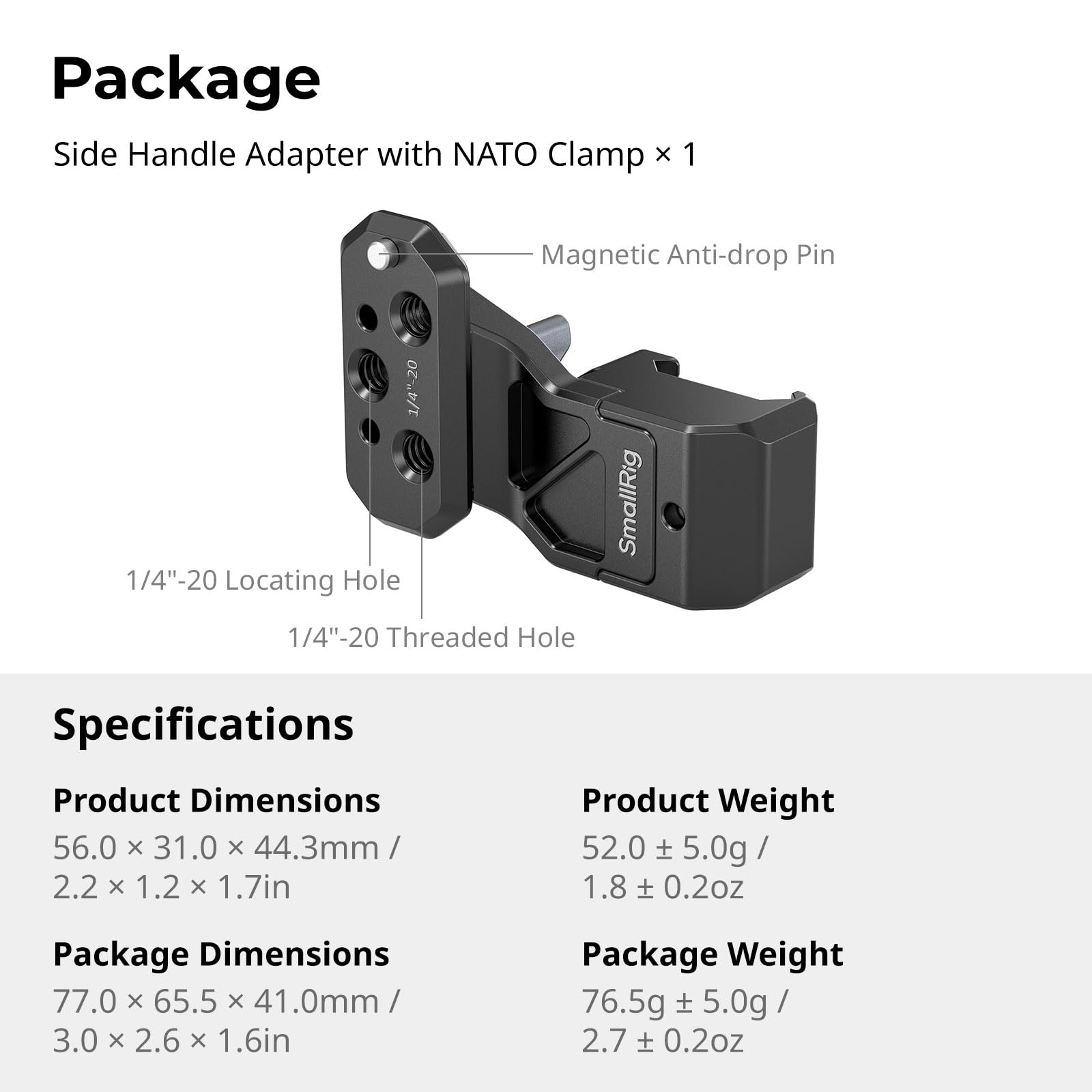 smallrig-4458-adapter-zur-seitlichen-griffverl-ngerung-mit-nato-klemme image 6