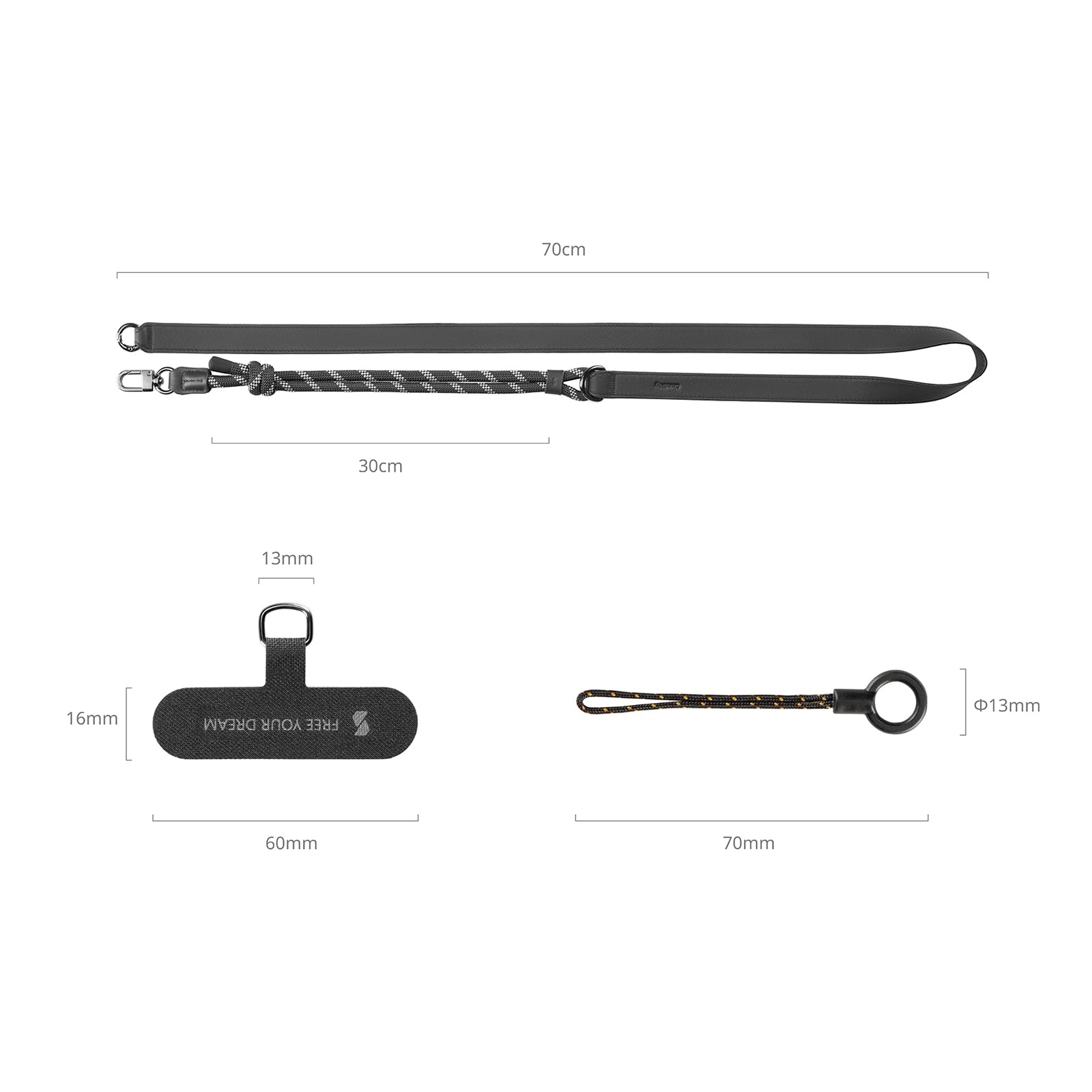 smallrig-4989-handy-schultergurt-leder-nylon-verstellbar-schwarz image 8