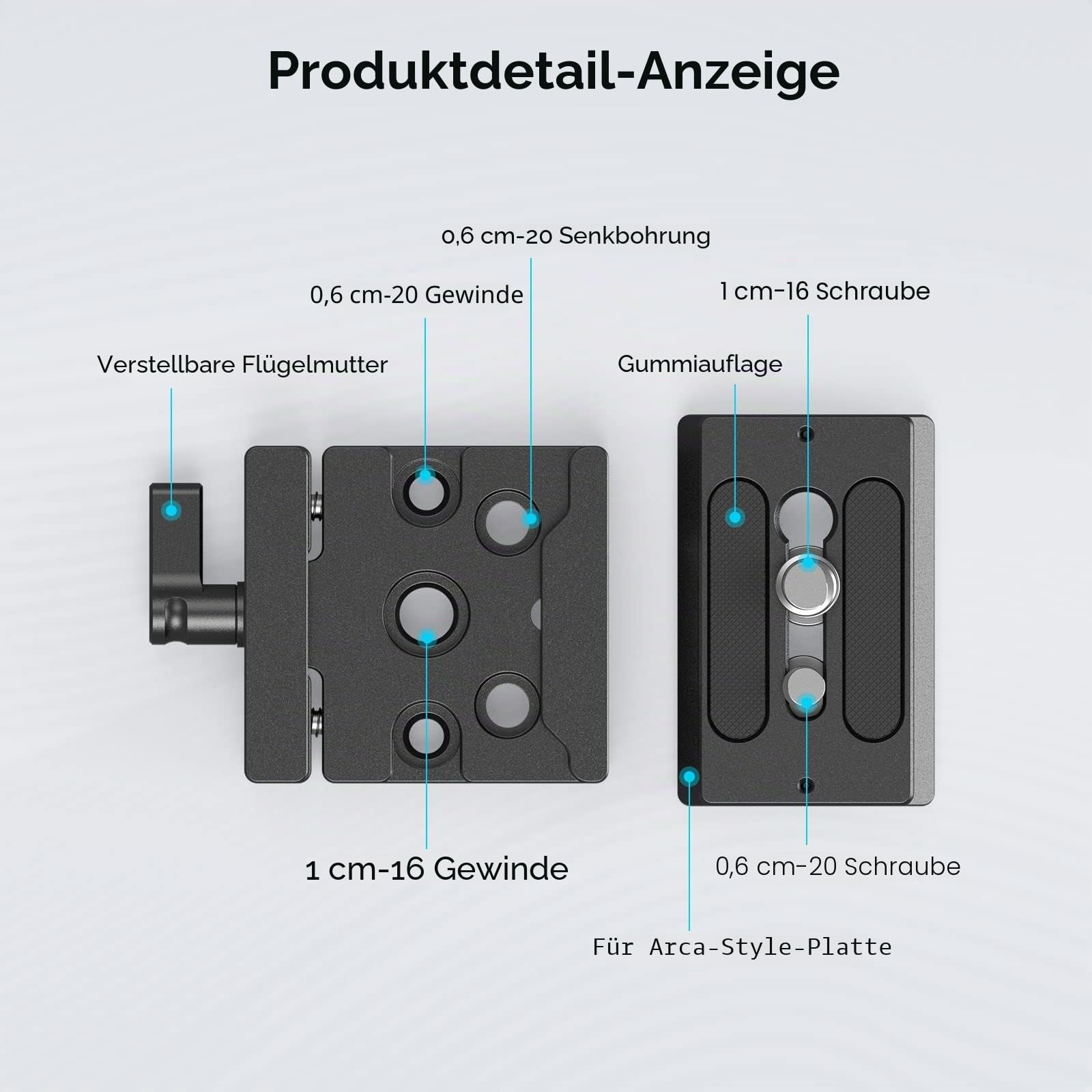 smallrig-schnellwechsel-klemme-und-platte-baseplate-f-r-arca-standard-2280 image 6
