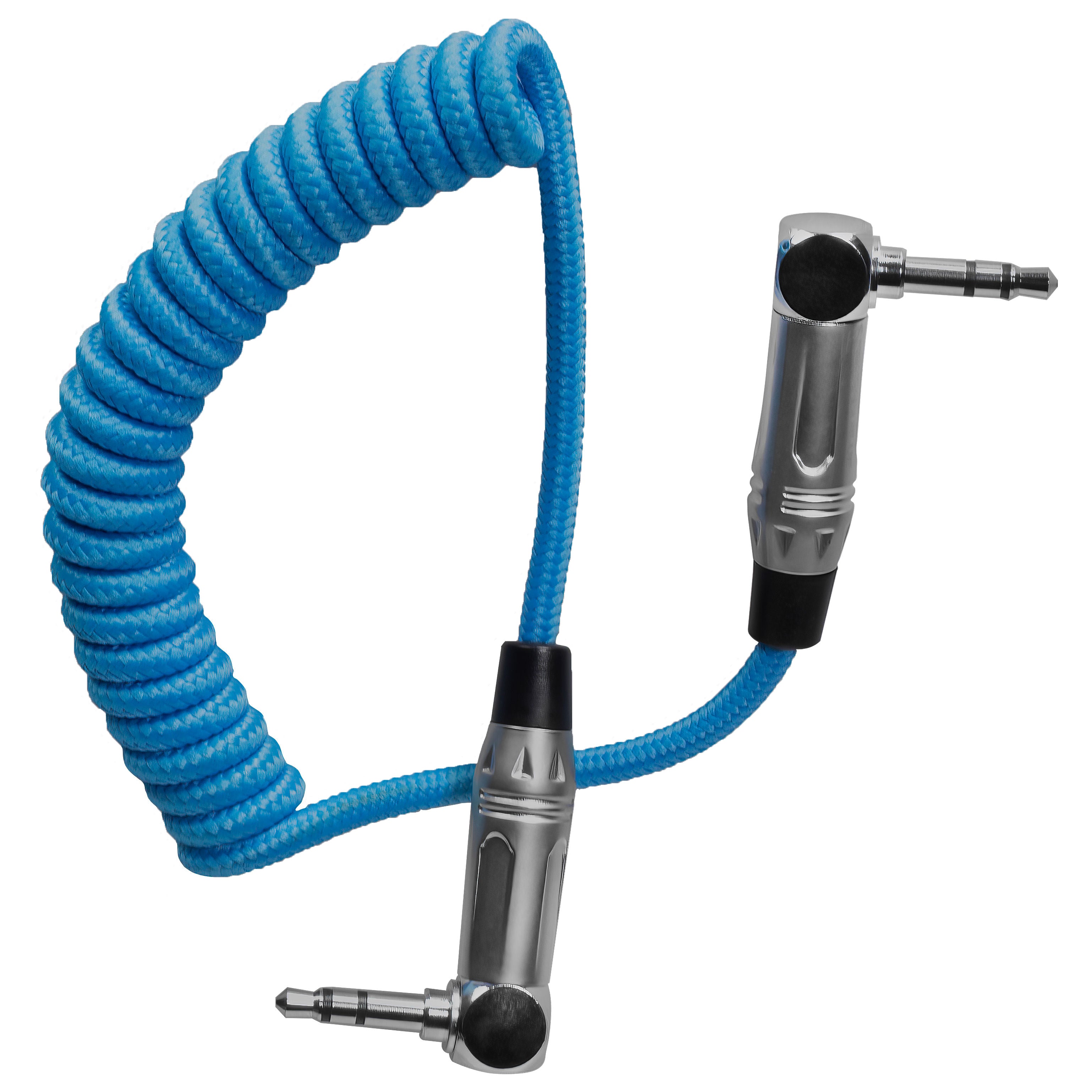 kondor-blue-spiralkabel-3-5mm-trs-stereo-gewinkelt-30-60cm image 1
