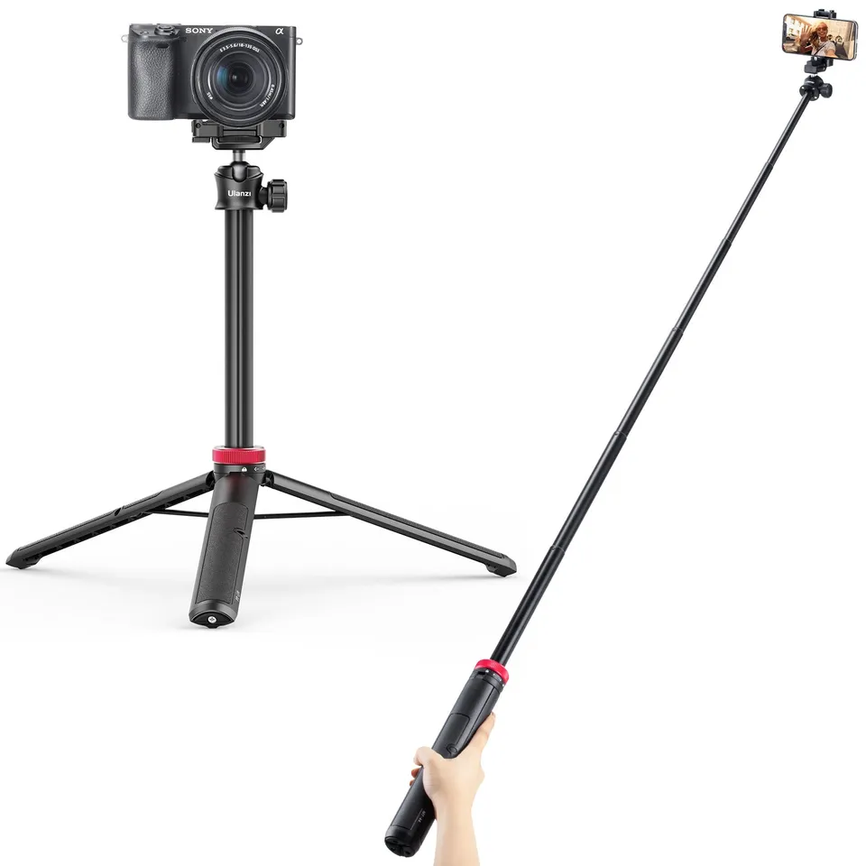 ulanzi-mt-44-2502b-ausziehbares-vlog-stativ-146-5cm-mit-handyhalter image 1