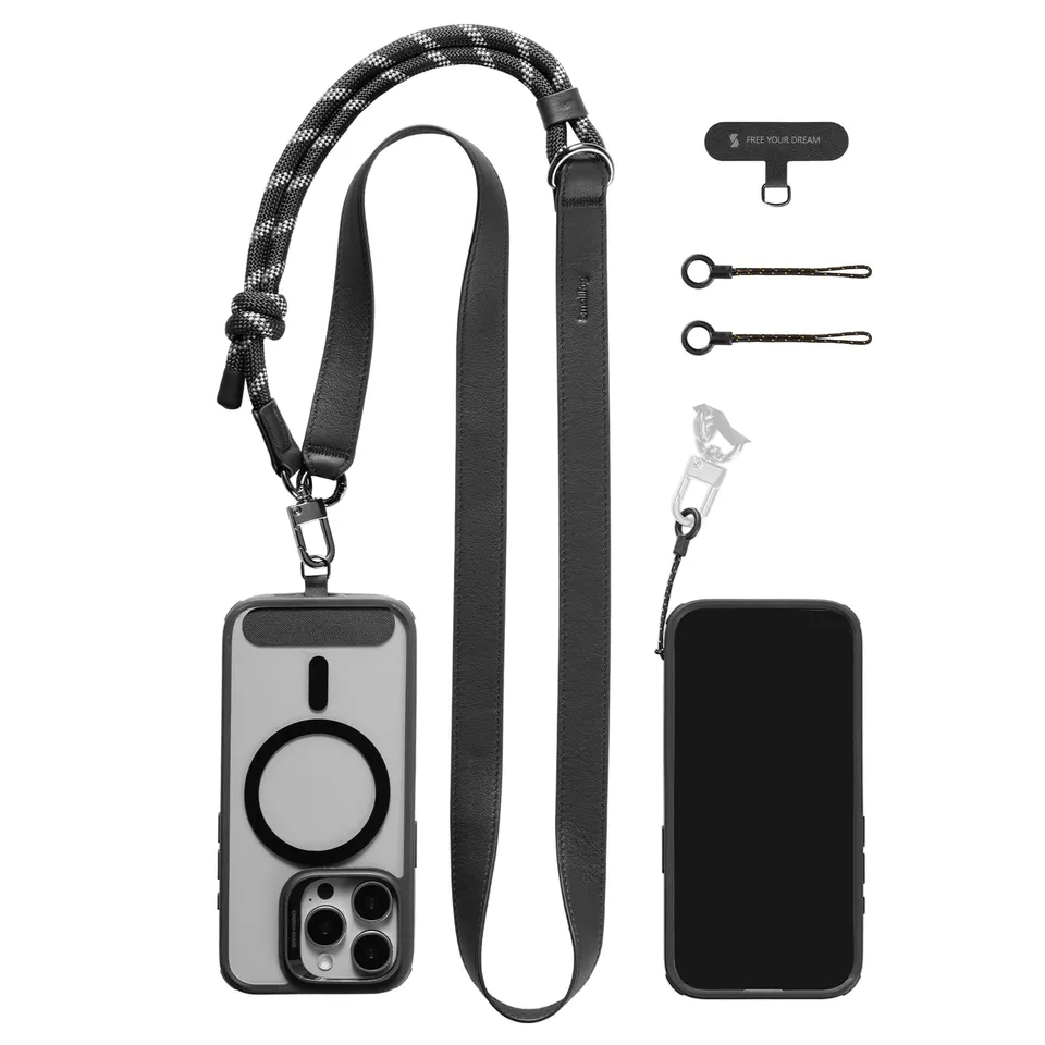 smallrig-4989-handy-schultergurt-leder-nylon-verstellbar-schwarz image 1