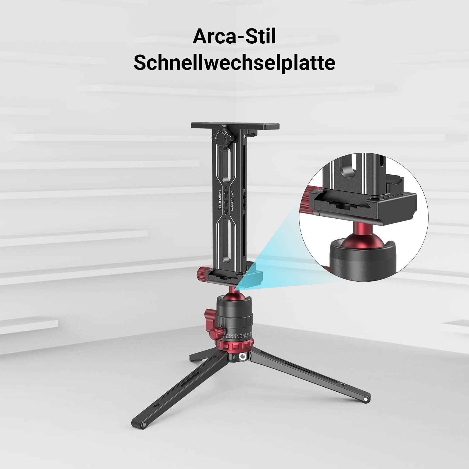smallrig-2930-ipad-tablet-halter-metall-stativadapter-mit-2x-kaltschuh-und-arca- image 2
