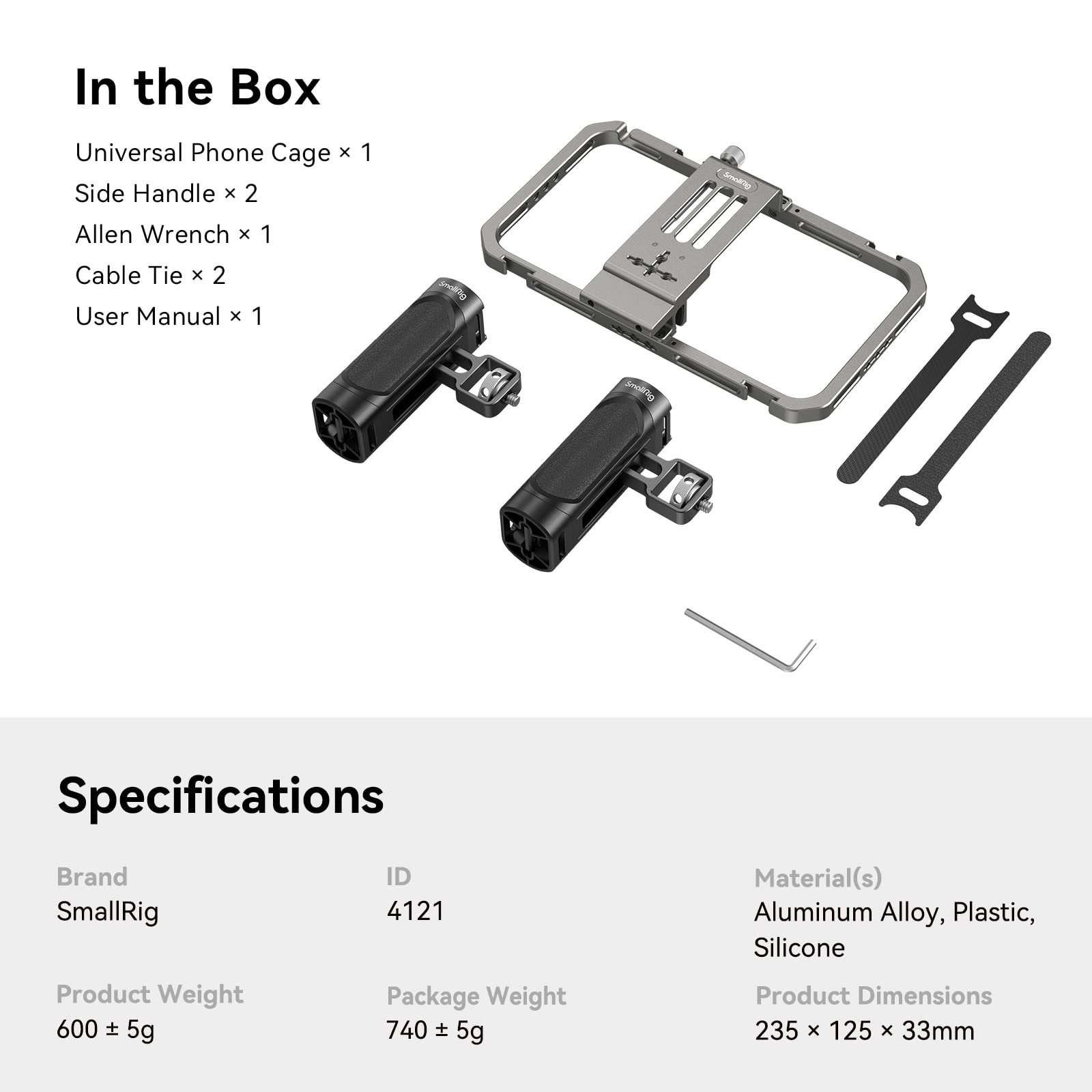 smallrig-4121-universal-phone-cage-smartphone-video-rig-kit-mit-doppelgriffen image 7