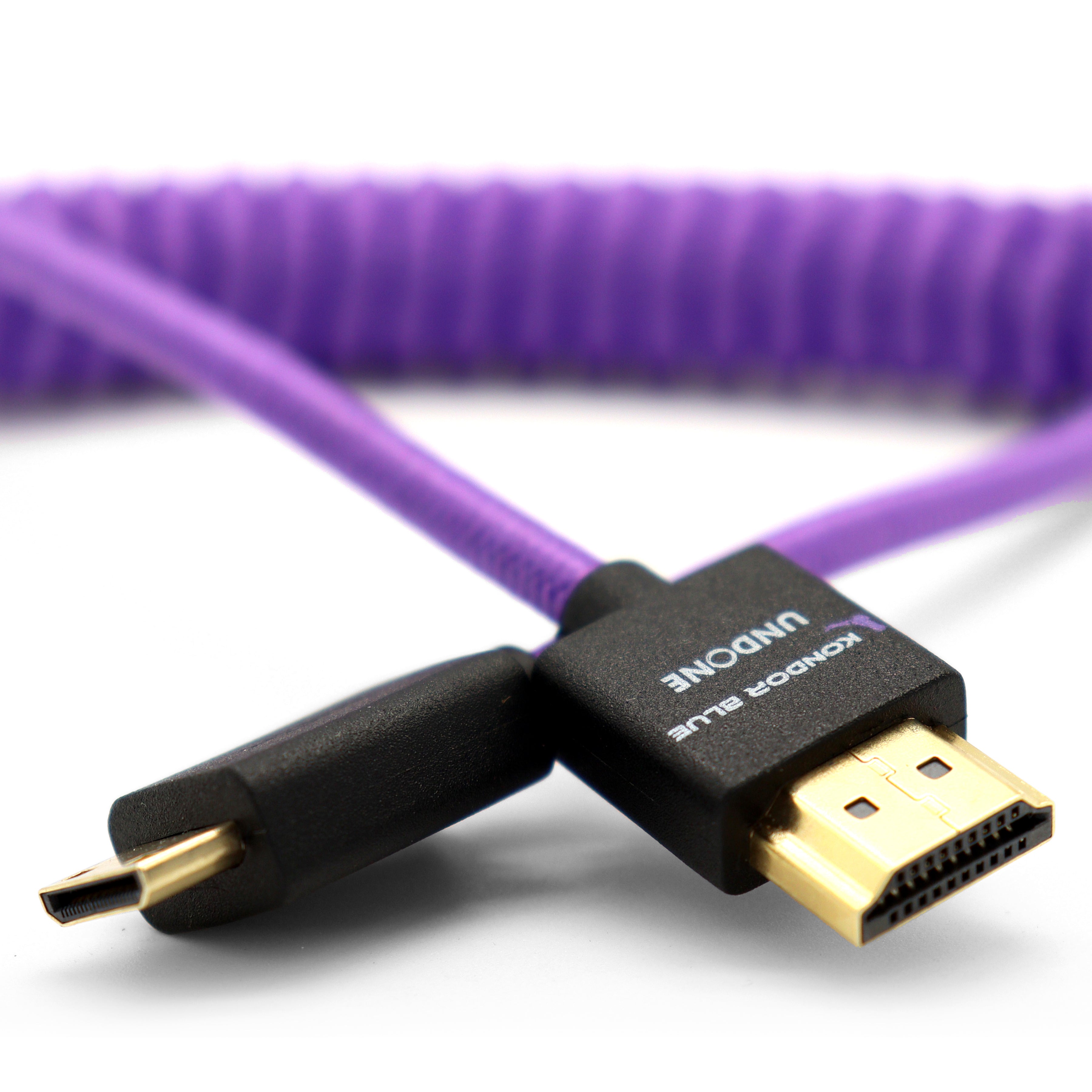 kondor-blue-gerald-undone-mk2-mini-hdmi-auf-hdmi-kabel-12-24-coiled-lila image 8