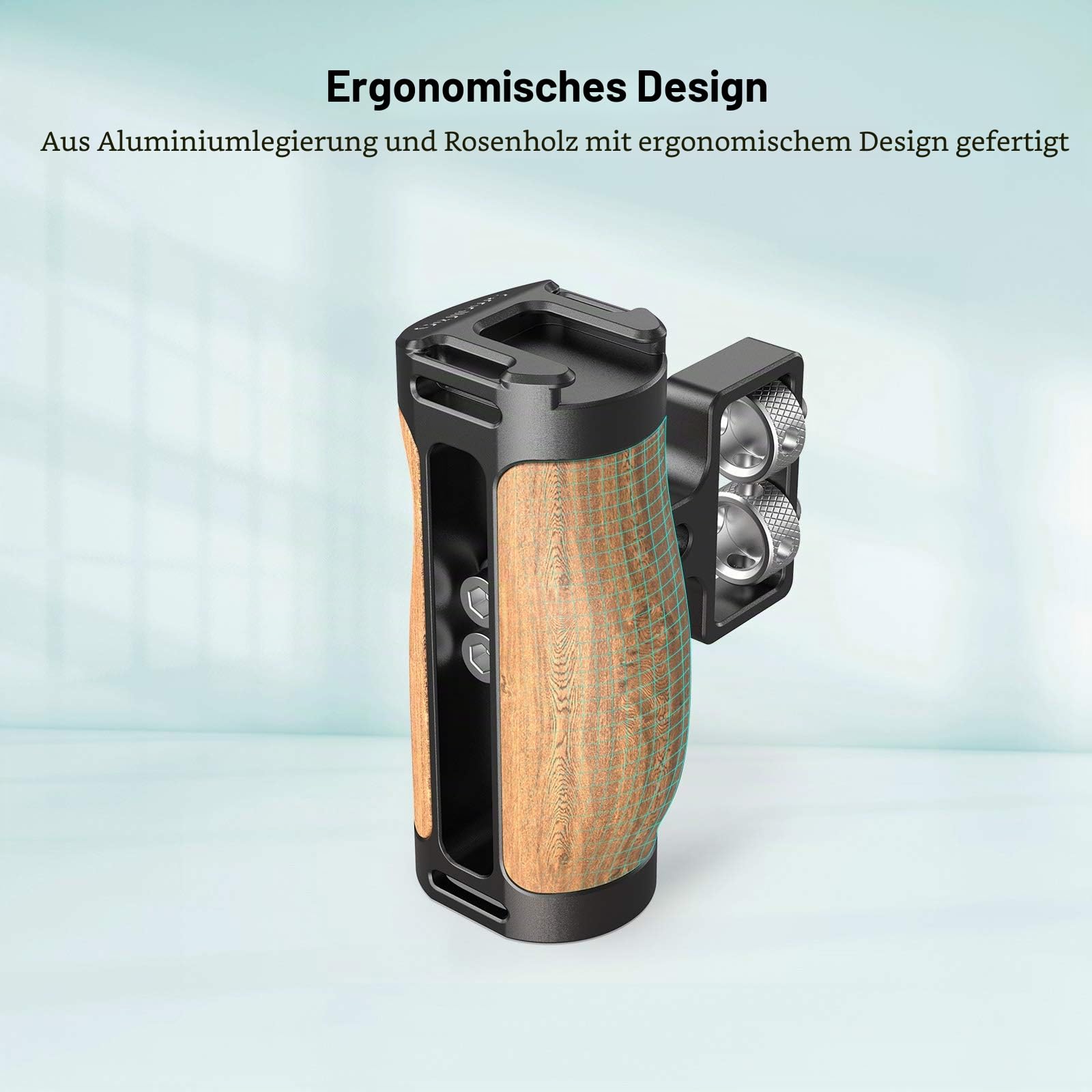 smallrig-2913-wooden-mini-seitengriff-mit-1-4-20-schrauben-und-palisandergriff image 3