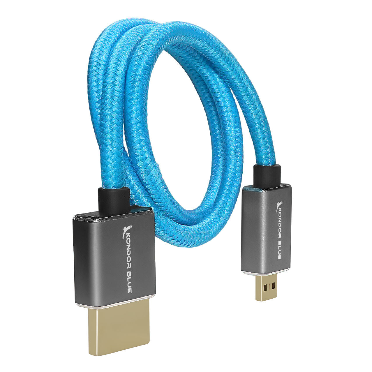 kondor-blue-micro-hdmi-auf-hdmi-kabel-16-straight-geflochten-4k60 image 2