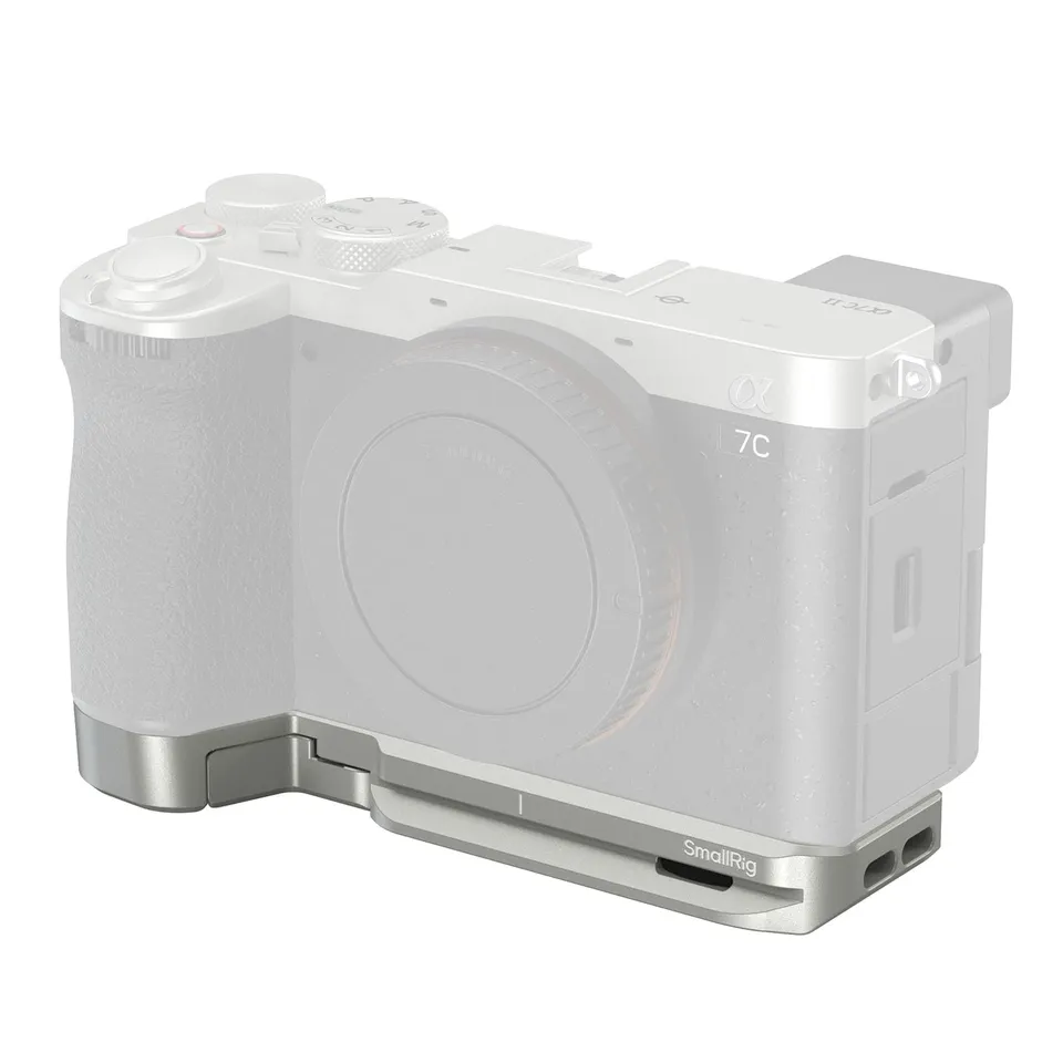 smallrig-grundplatte-5482-f-r-sony-alpha-7c-ii-7cr-mit-airtag-slot-silber image 1