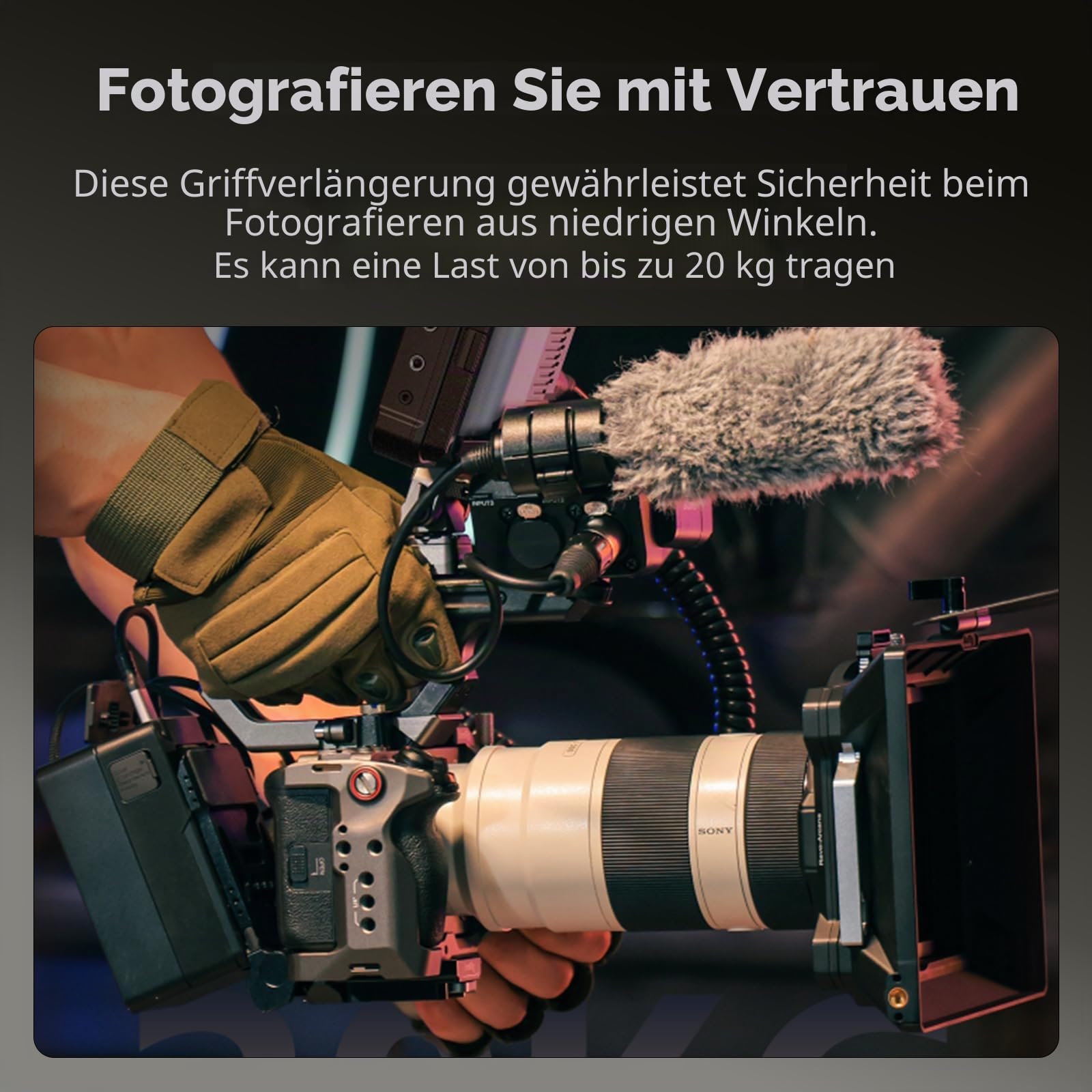 smallrig-4830-montageplatten-verl-ngerungssatz-f-r-sony-fx3-fx30-xlr-griff-mit-h image 5