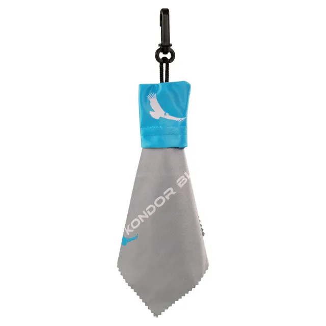 kondor-blue-mikrofaser-linsen-reinigungstuch-mit-etui-und-clip image 1