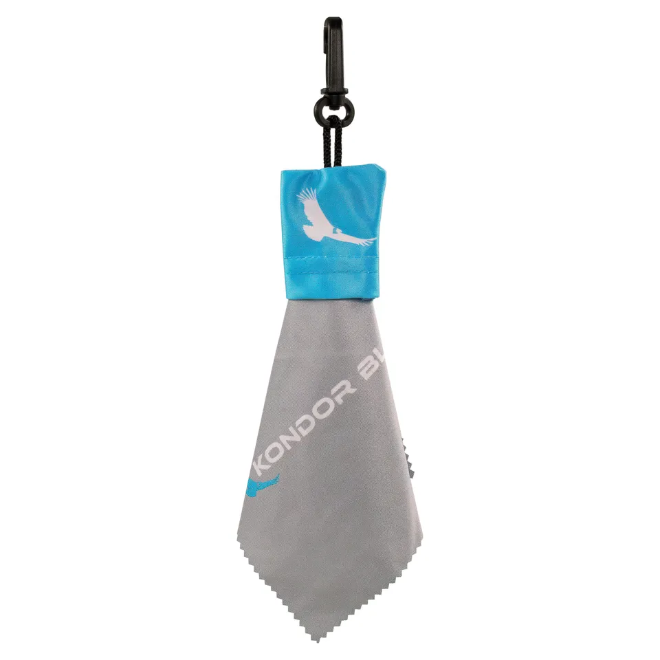 kondor-blue-mikrofaser-linsen-reinigungstuch-mit-etui-und-clip image 1